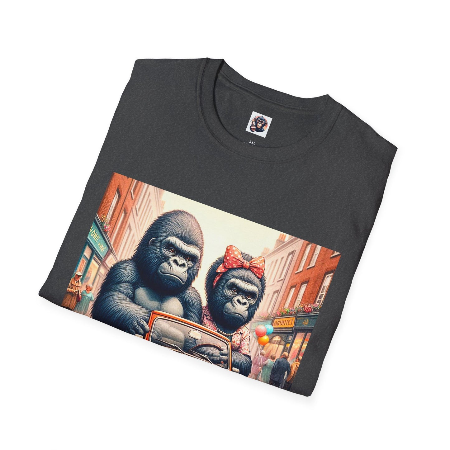Wacky Gorilla angry drivers T-Shirt Printify