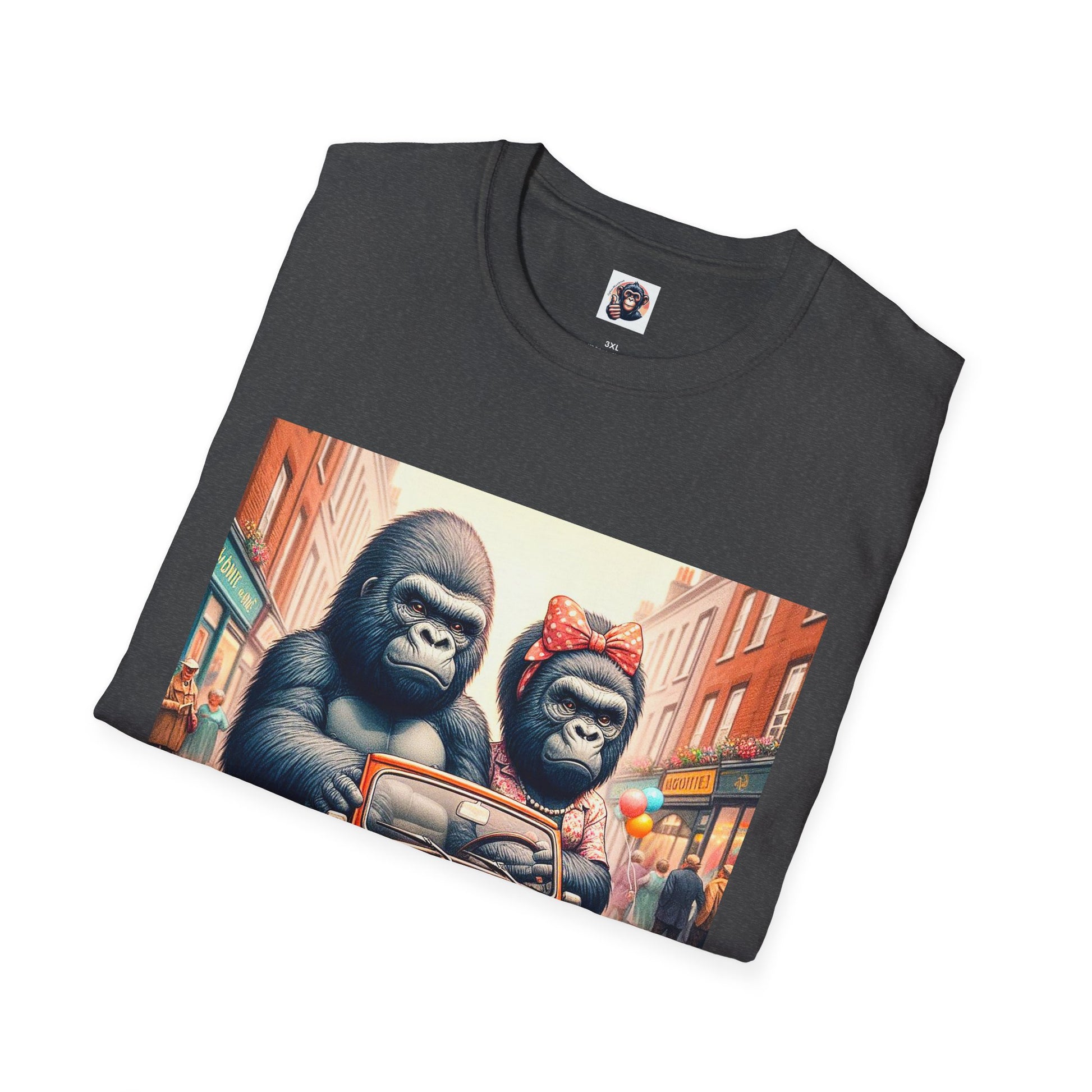 Wacky Gorilla angry drivers T-Shirt Printify