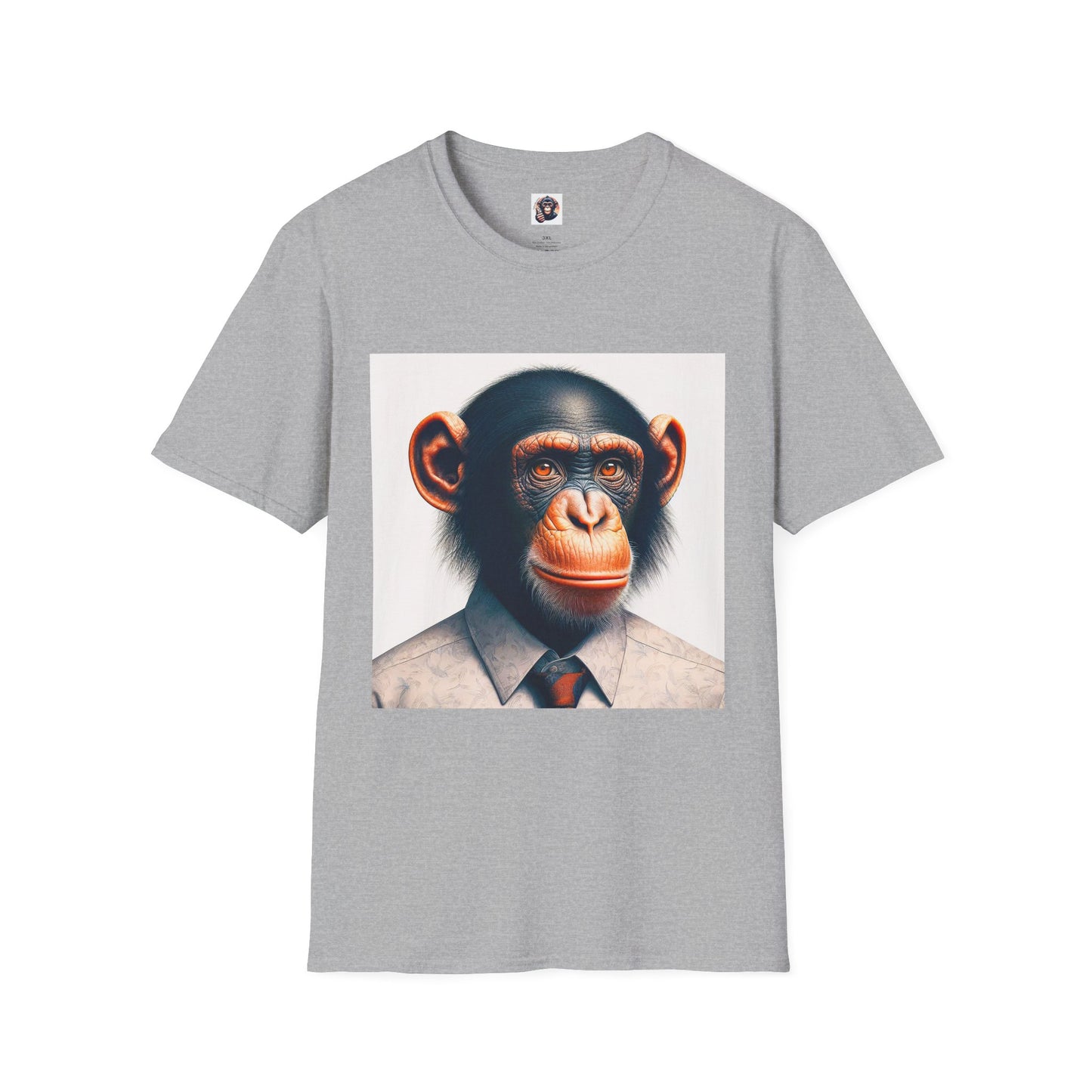Bonobo business man T-Shirt Printify XS Sport Grey