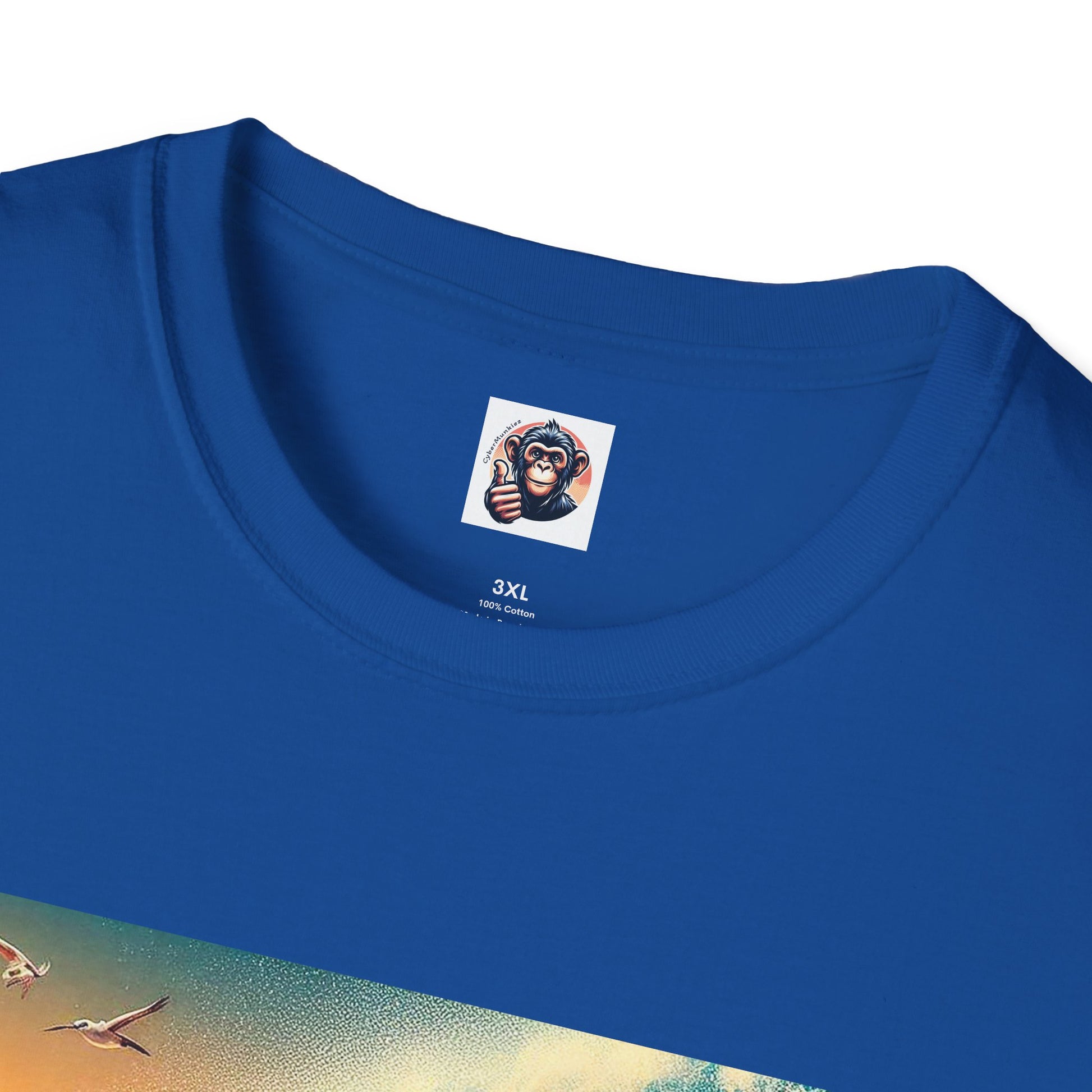 Capuchin Monkey surfing beauty T-Shirt Printify