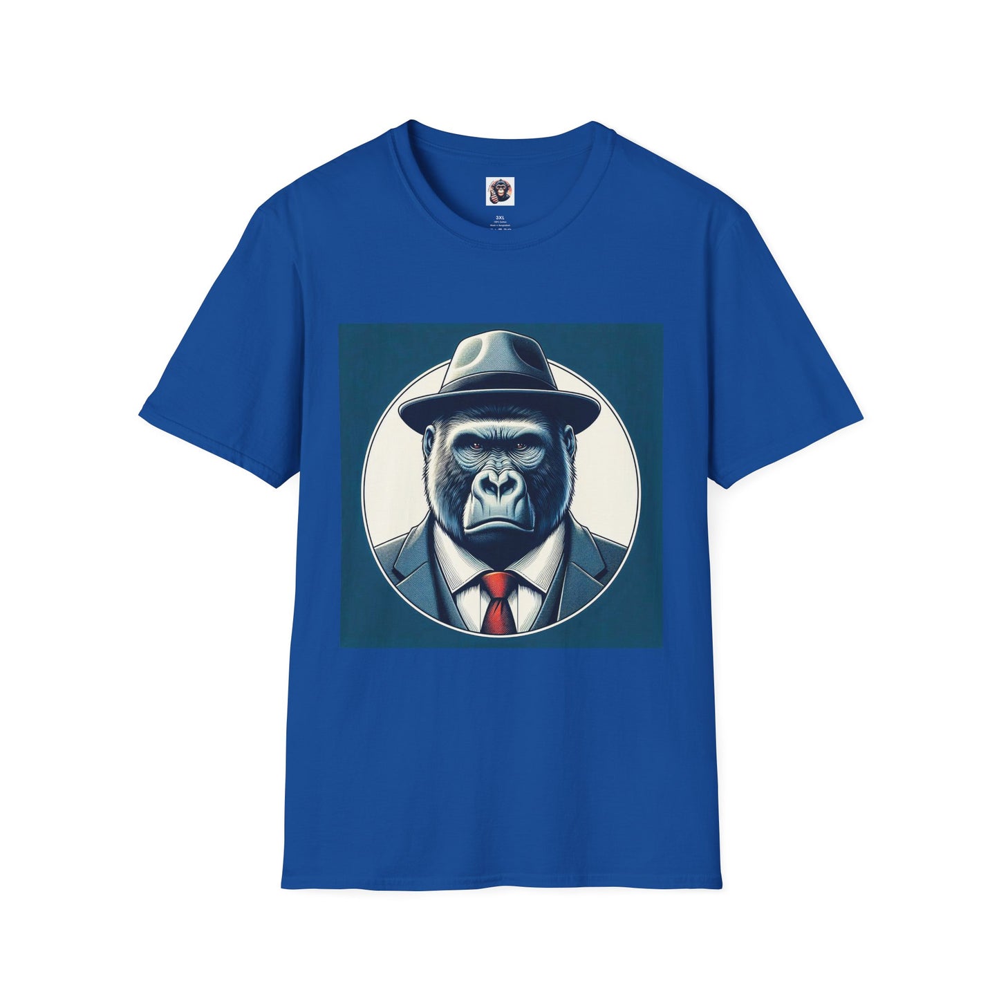 Gorilla working man T-Shirt Printify XS Royal