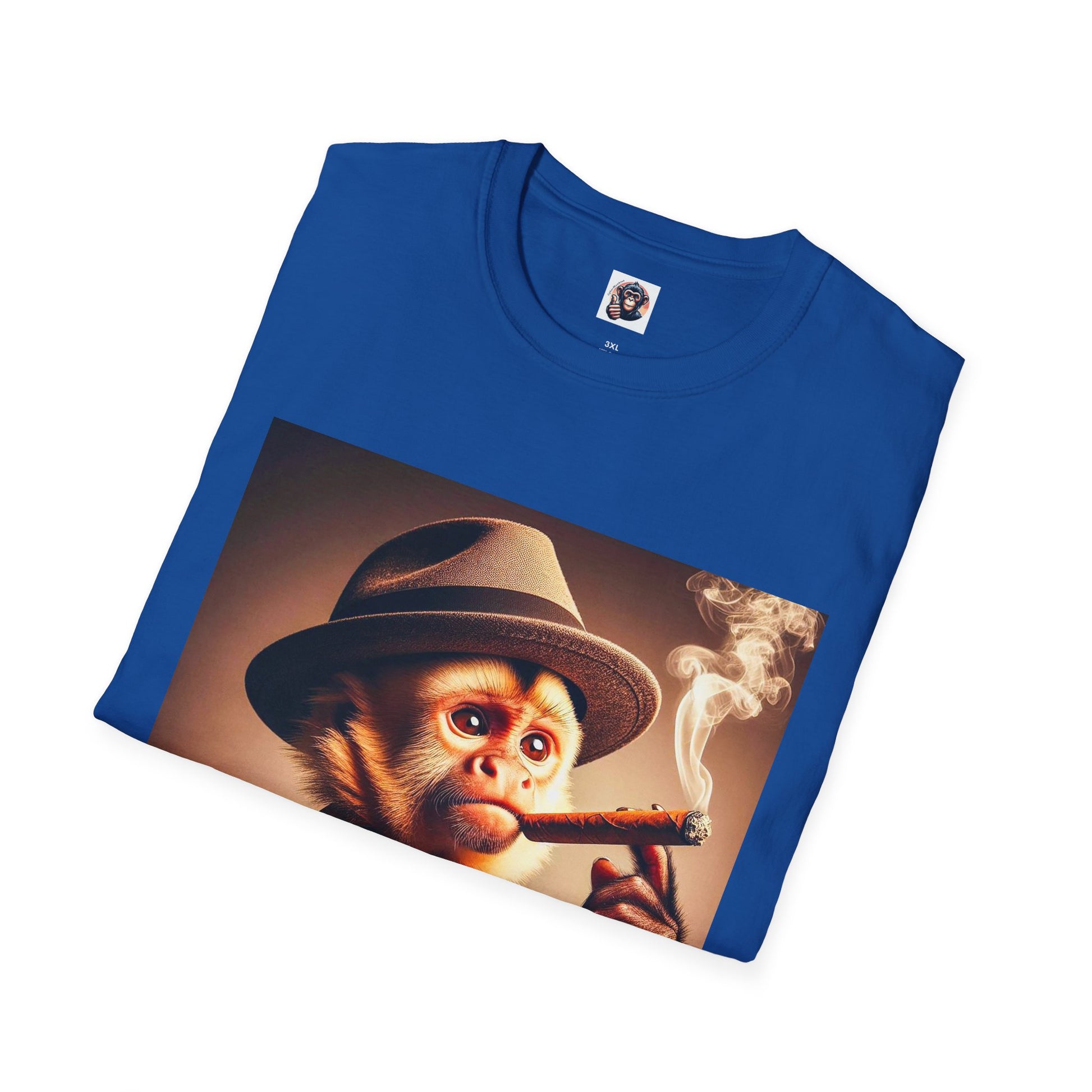 Capuchin Monkey smoking cigar shirt T-Shirt Printify