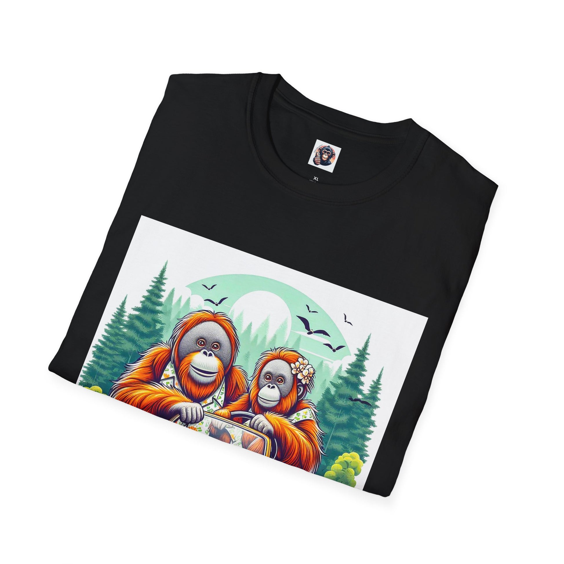 Orangutans car ride T-Shirt Printify