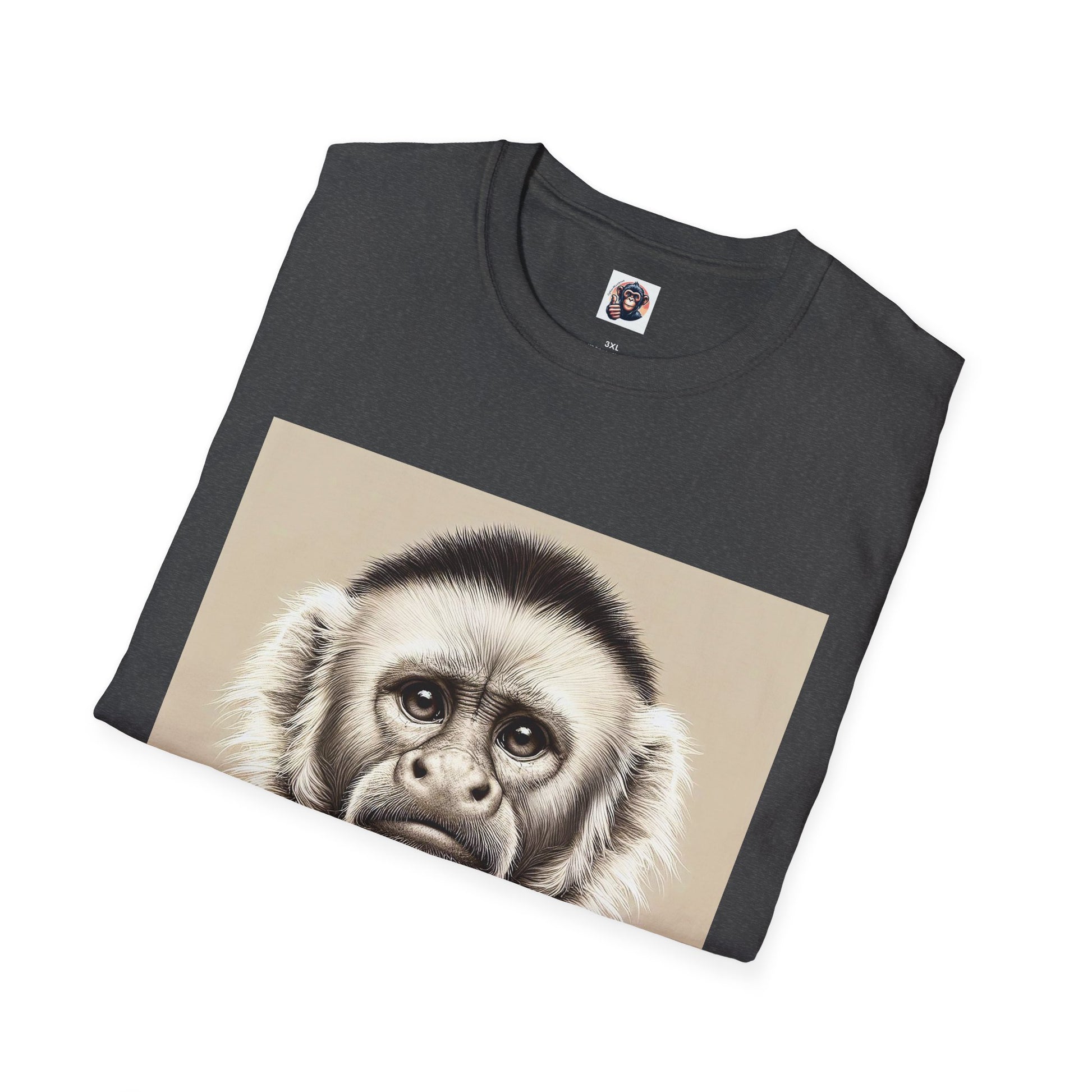 Capuchin Monkey business man T-Shirt Printify