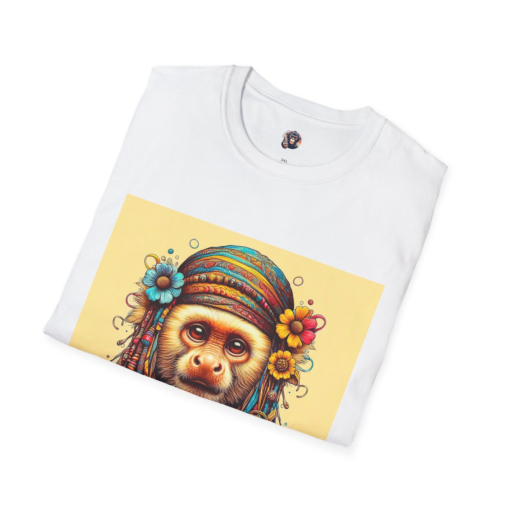 Capuchin Monkey 70s princess shirt T-Shirt Printify