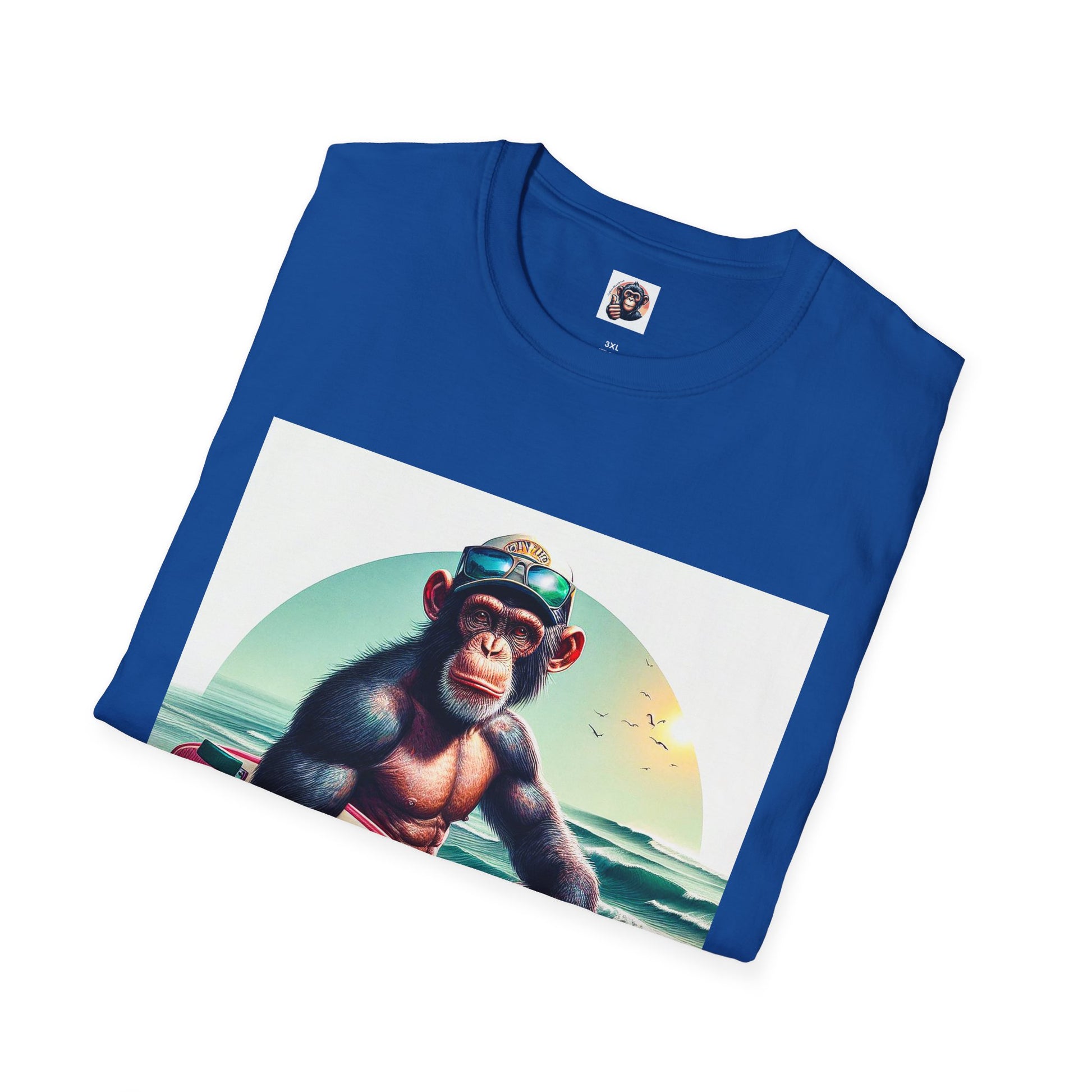 Chimp surfer T-Shirt Printify