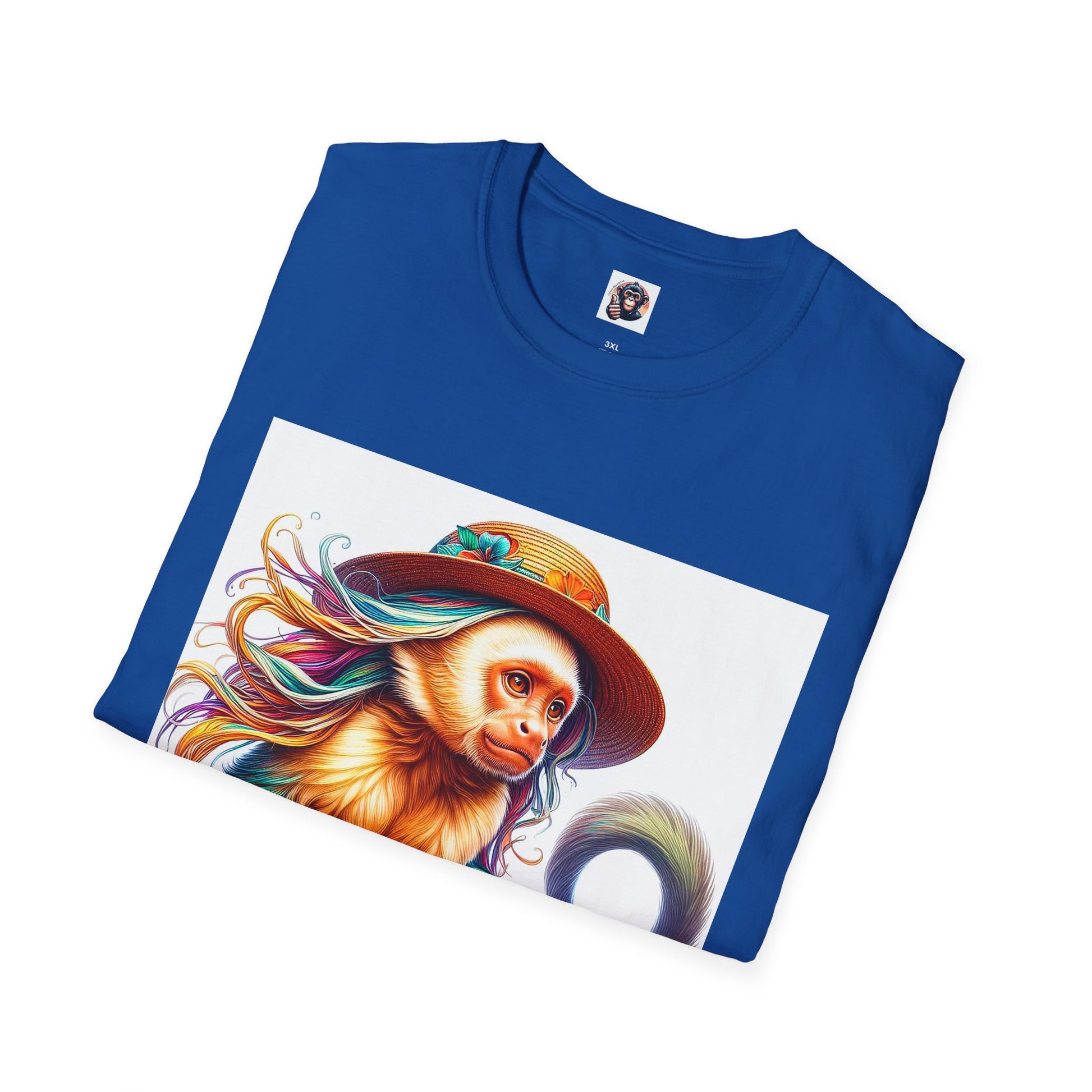 Capuchin Monkey beach surfer T-Shirt Printify