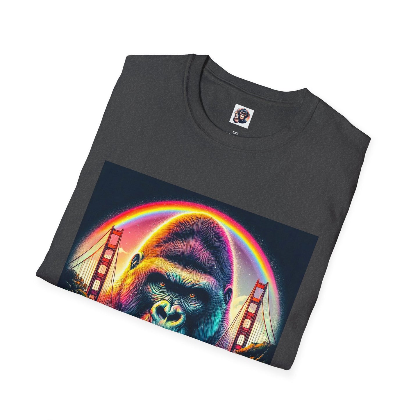 Gorilla rainbow ocean T-Shirt Printify
