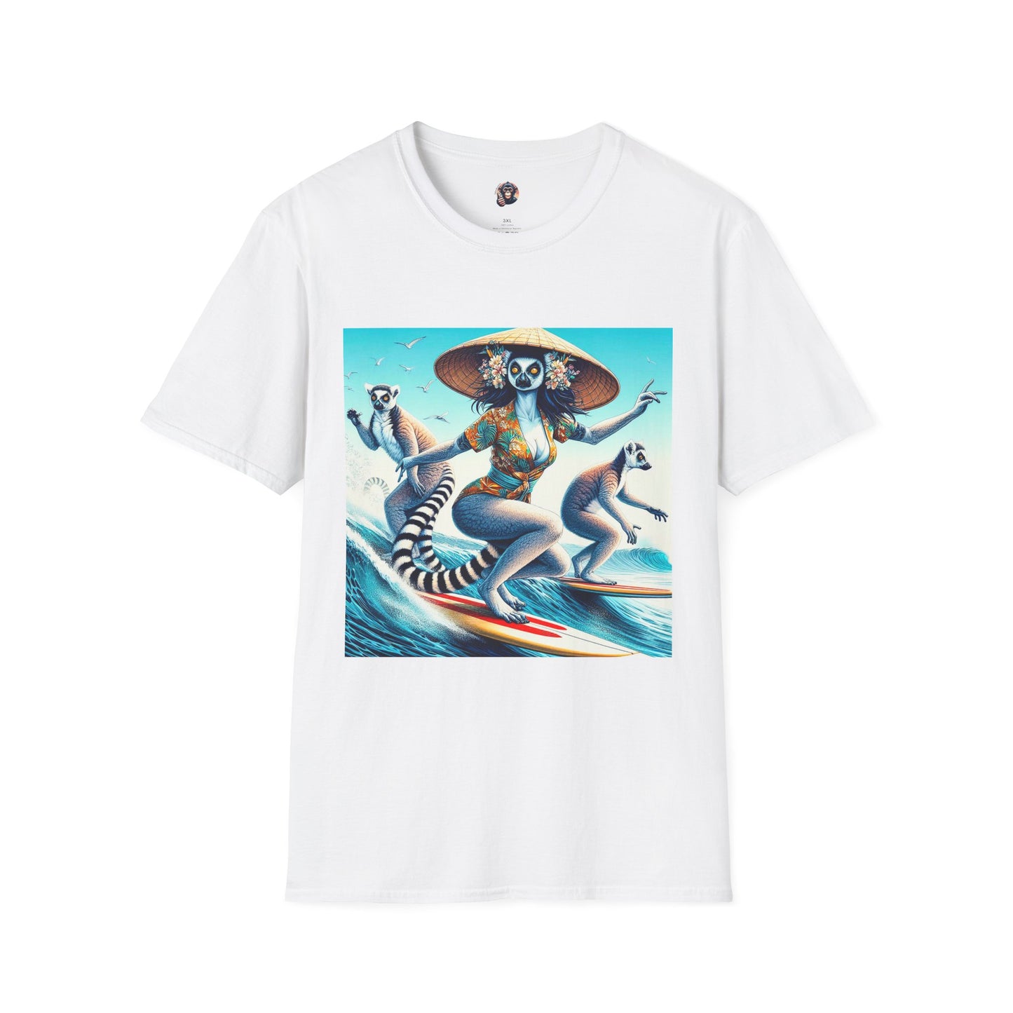 Lemurs T-Shirt Printify S White