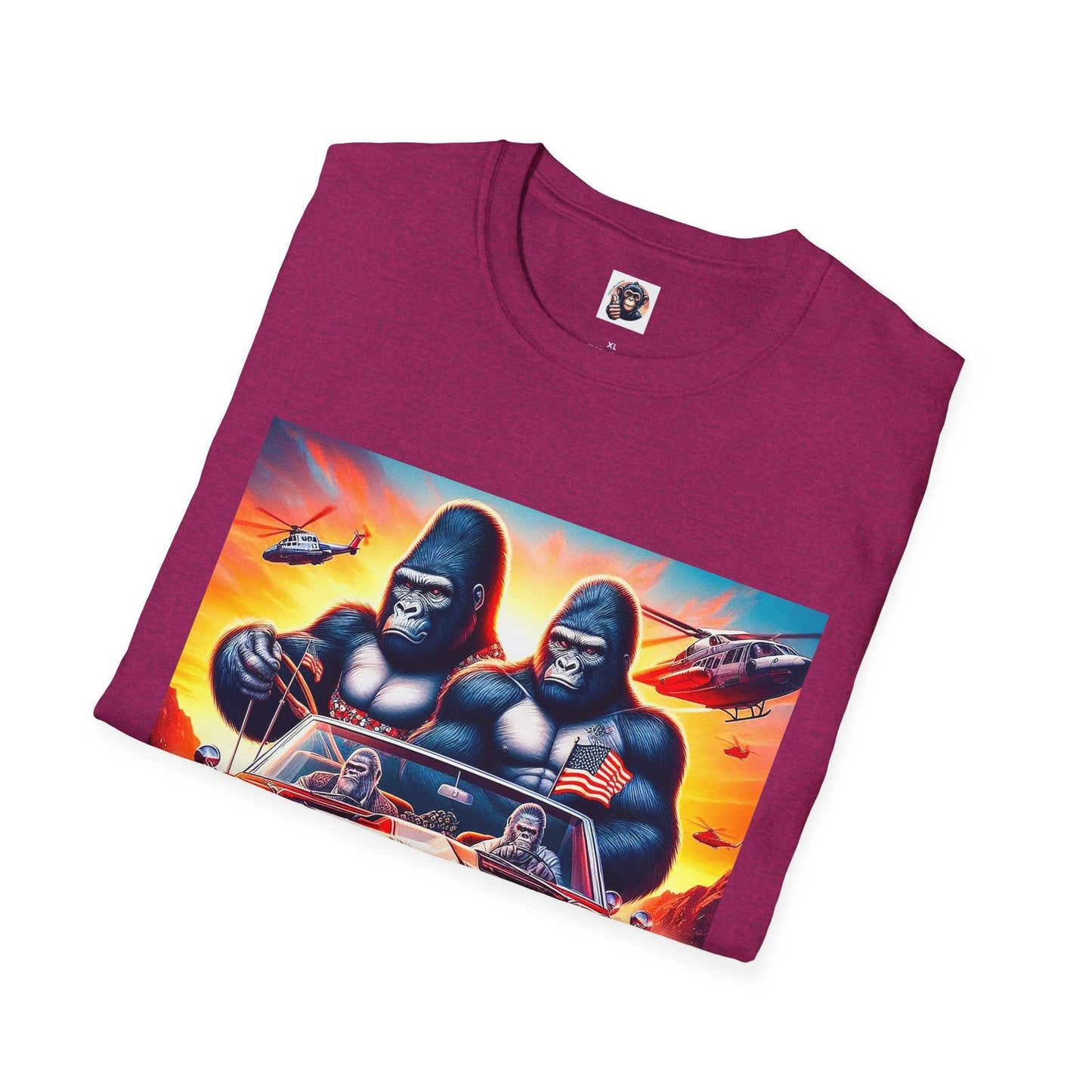 Gorilla red car by Printify