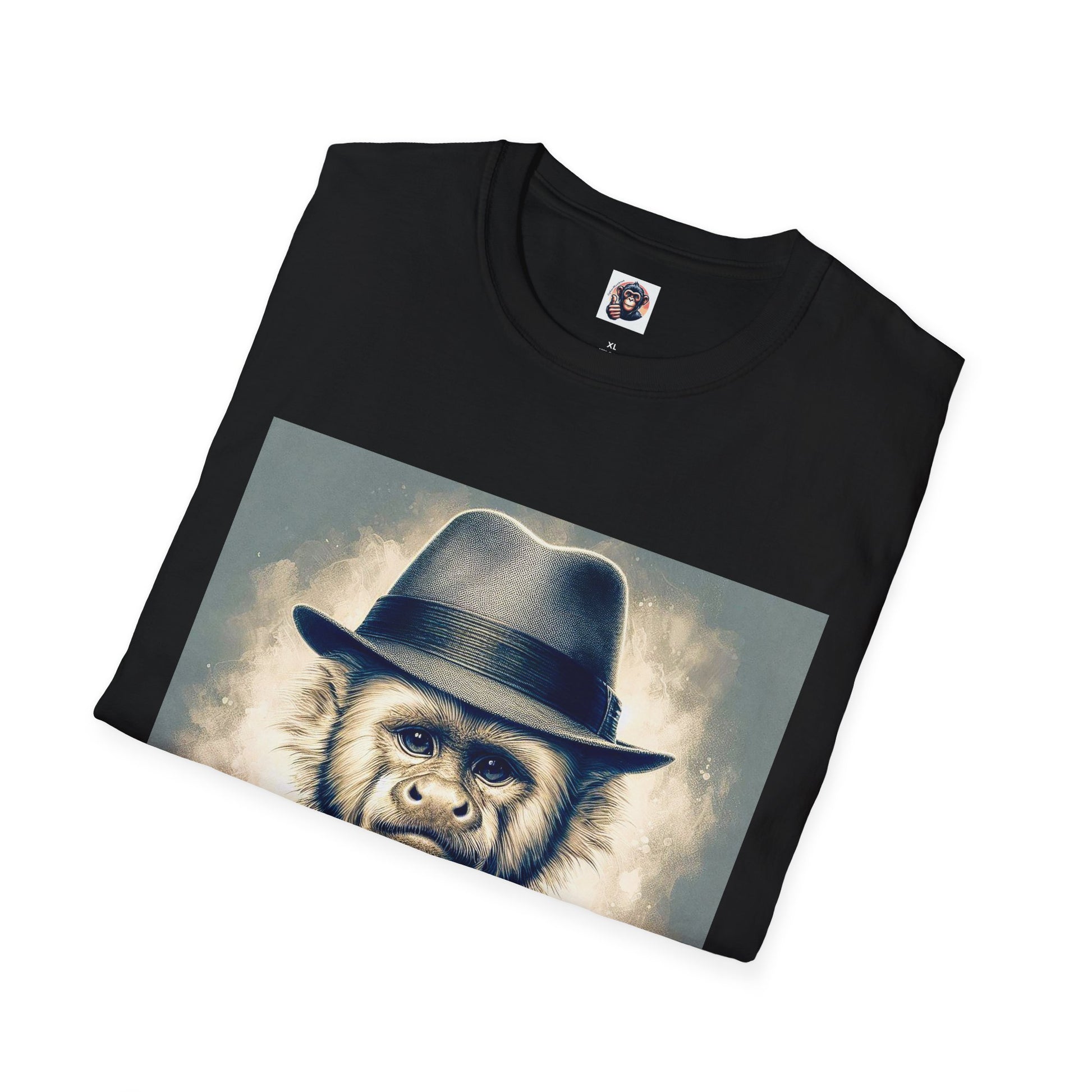 Capuchin Monkey hat and bow tie T-Shirt Printify