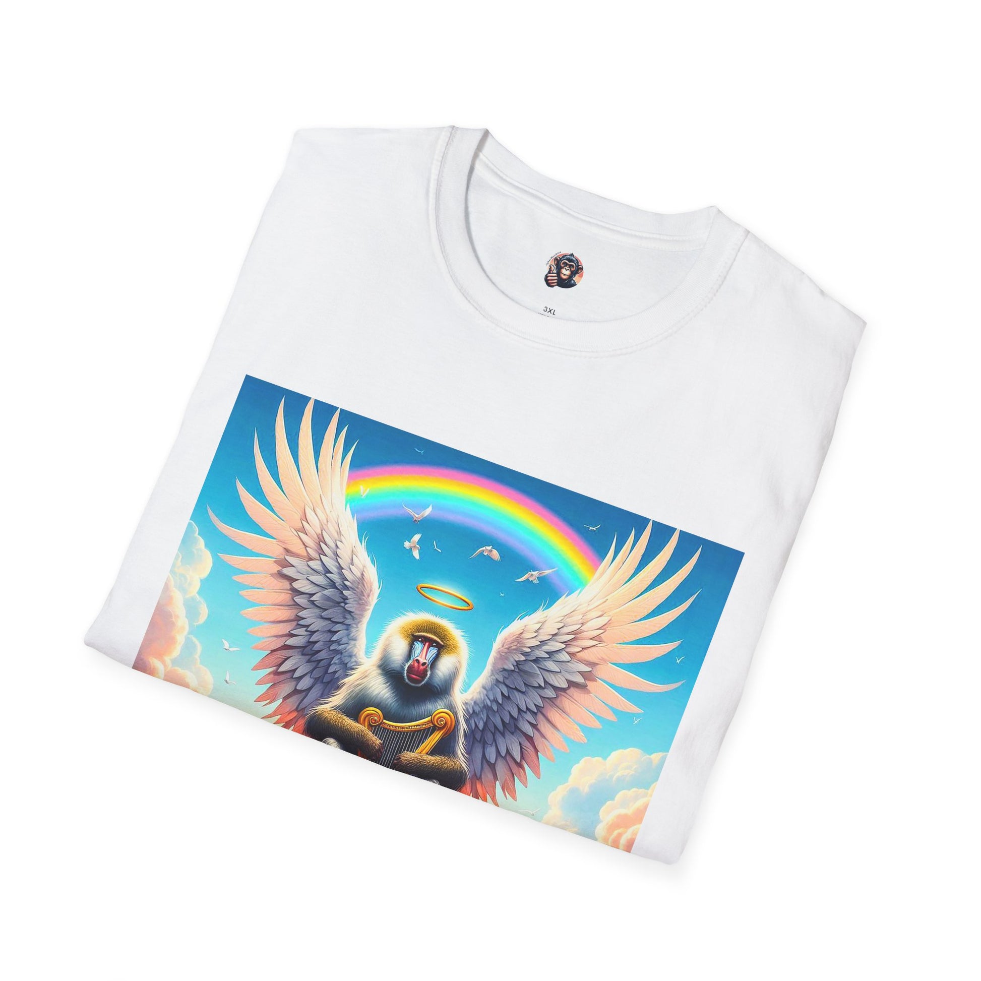 Baboon Angel wings T-Shirt Printify