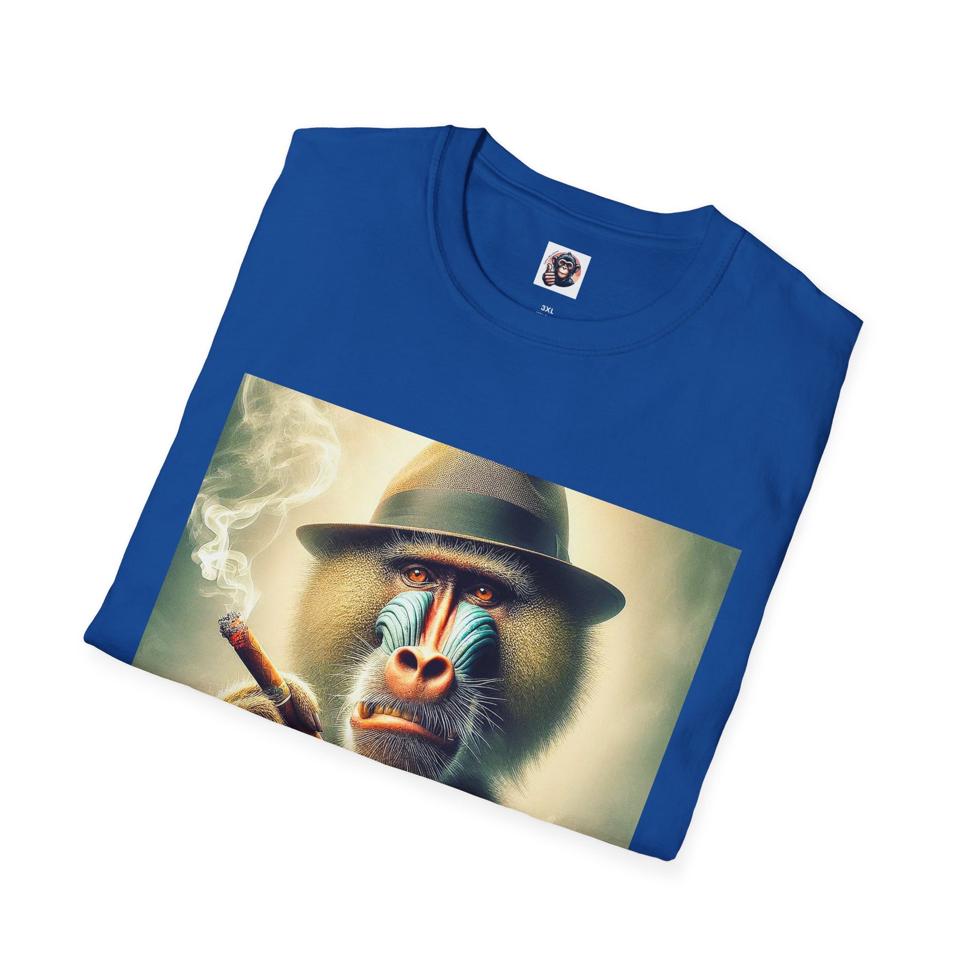 Baboon whiskey and cigars T-Shirt Printify