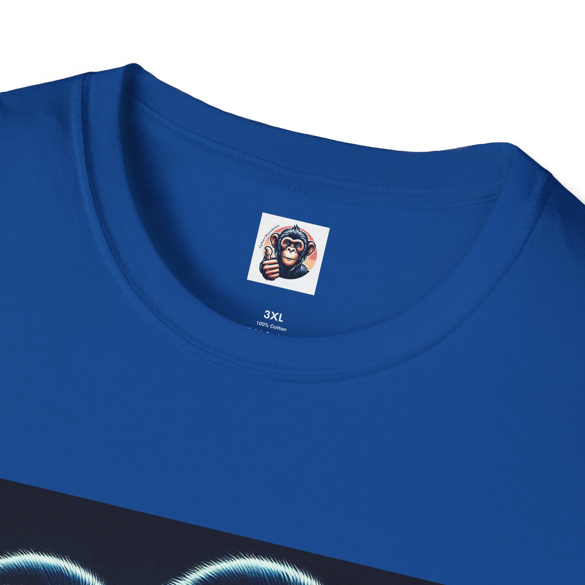 Wacky Capuchin Monkey men in black shirt T-Shirt Printify