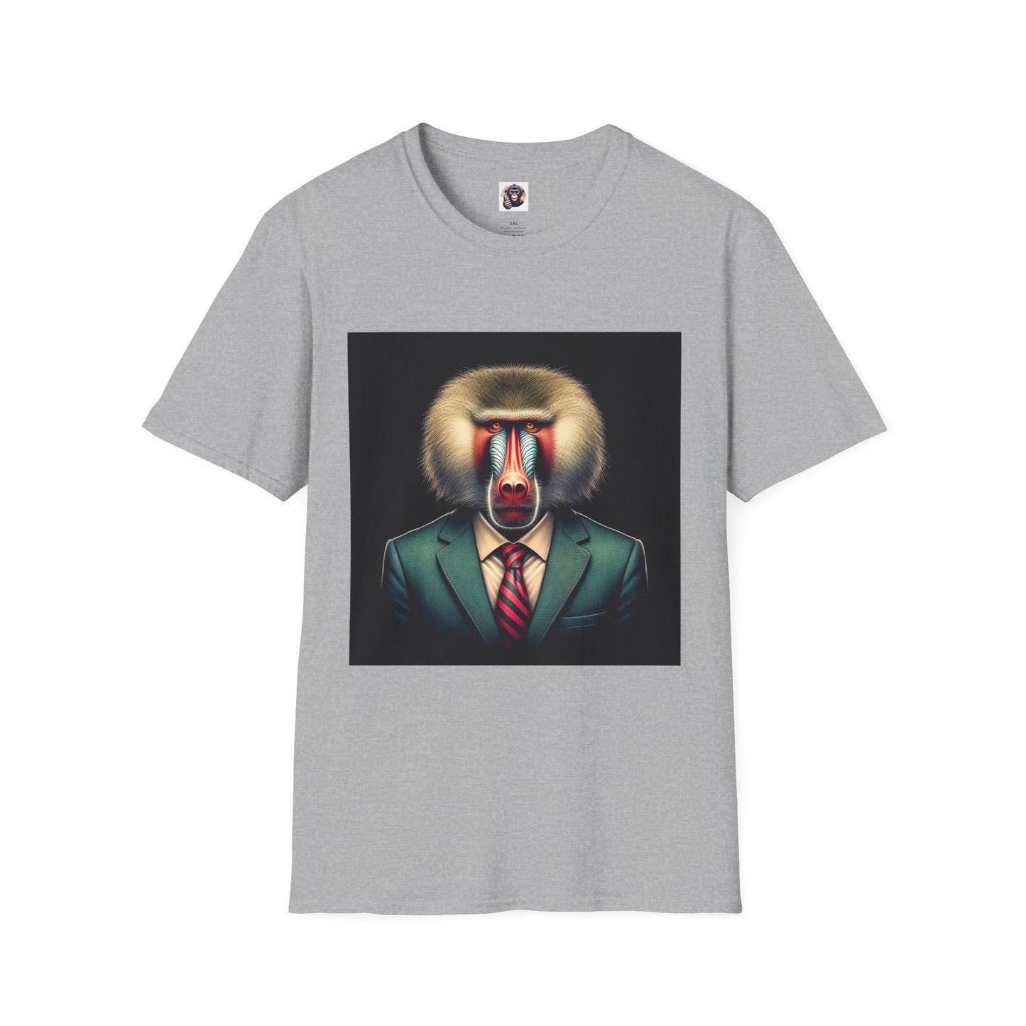 Baboon business professionals T-Shirt Printify XS Sport Grey