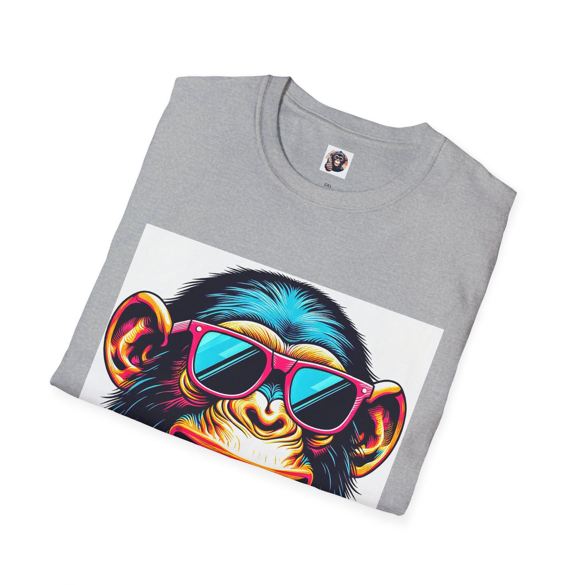 Chimp cool shades T-Shirt Printify