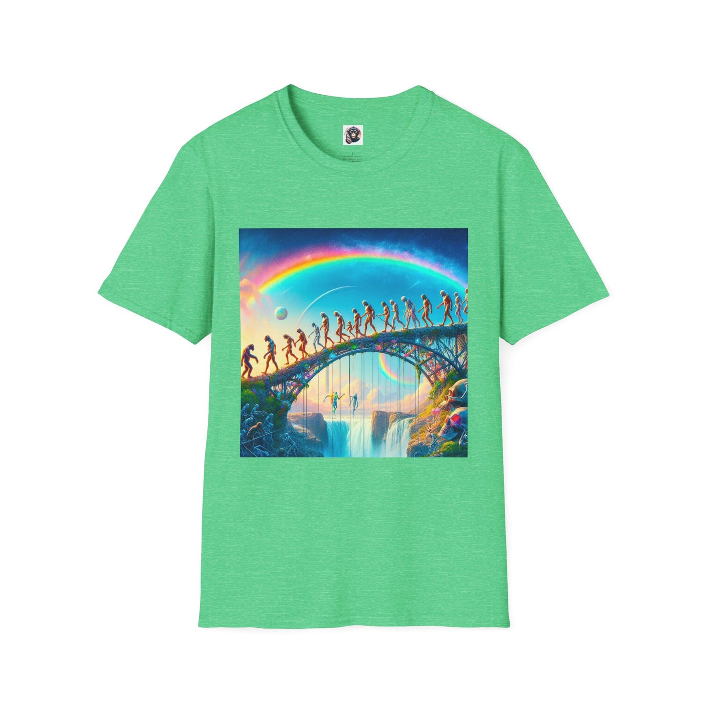 Homo Sapiens T-Shirt Printify S Heather Irish Green