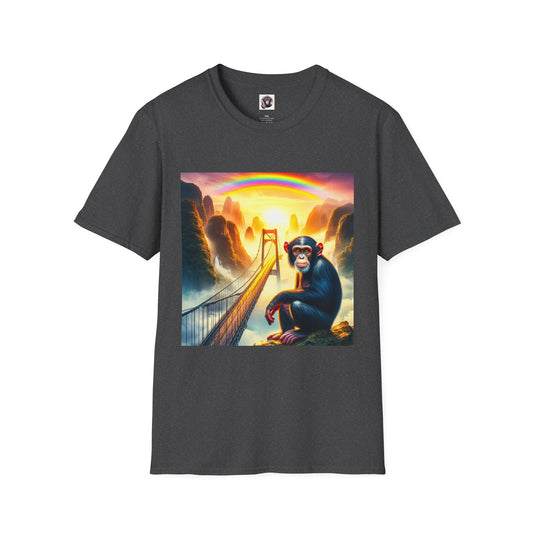 Chimp pretty sunset T-Shirt Printify XS Dark Heather