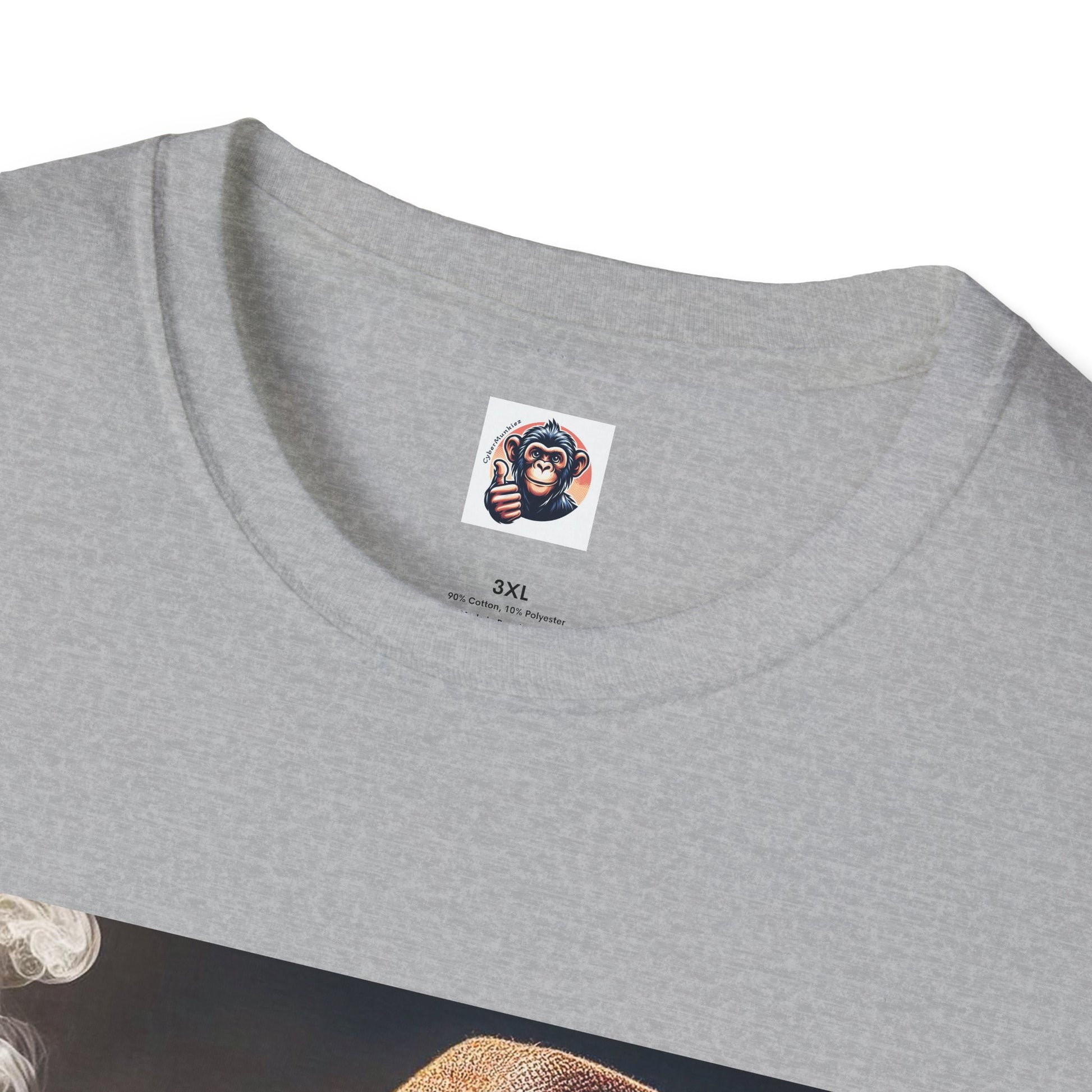 Capuchin Monkey smoking shirt T-Shirt Printify