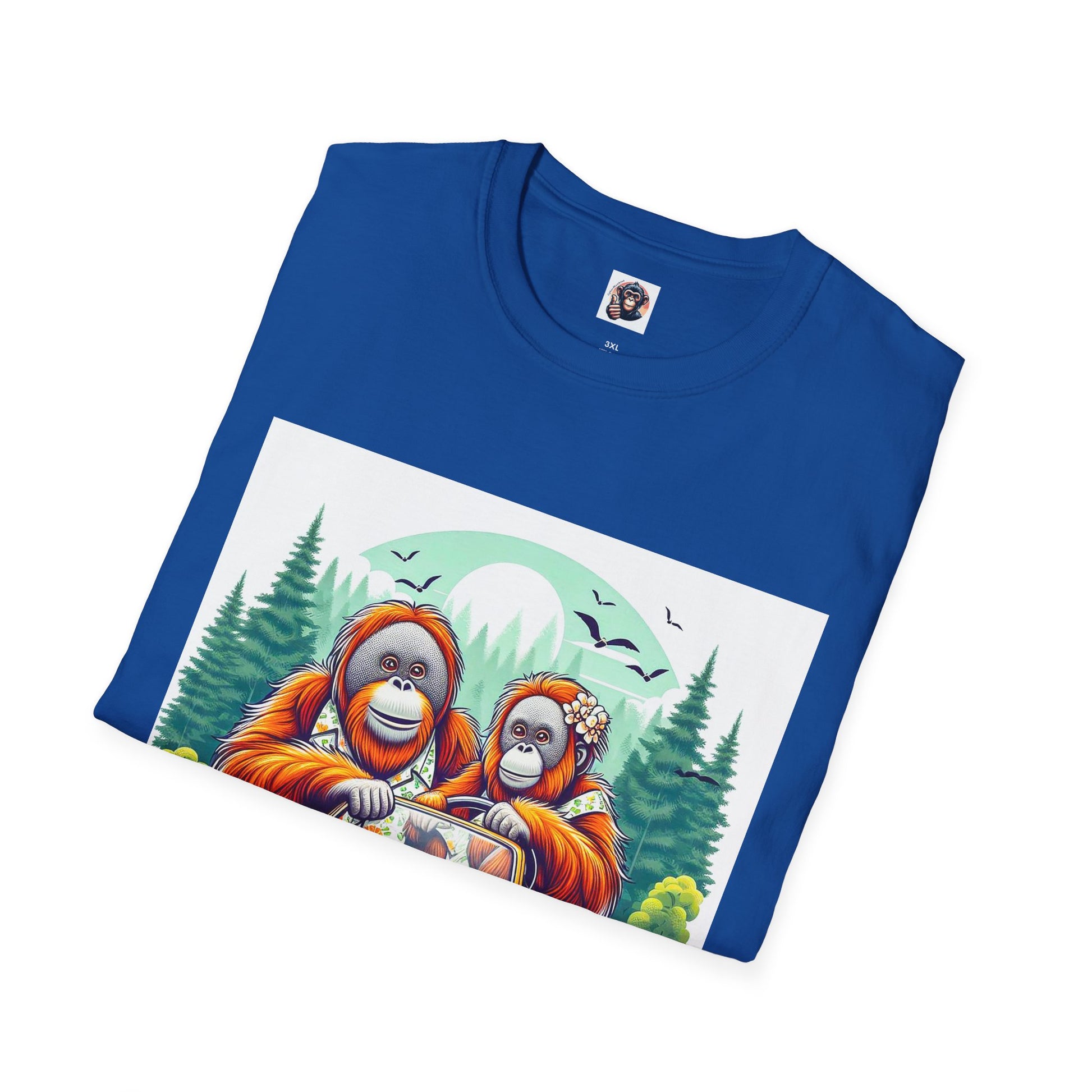 Orangutans car ride T-Shirt Printify