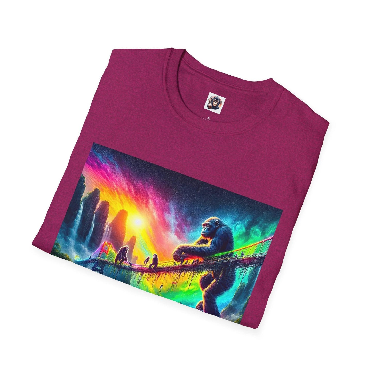 Bonobo rainbow bridge by Printify