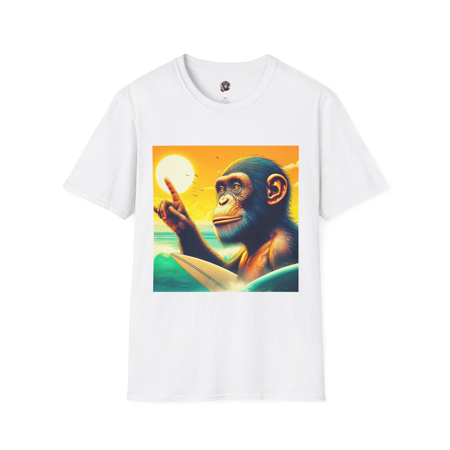 Bonobo ocean beauty T-Shirt Printify S White