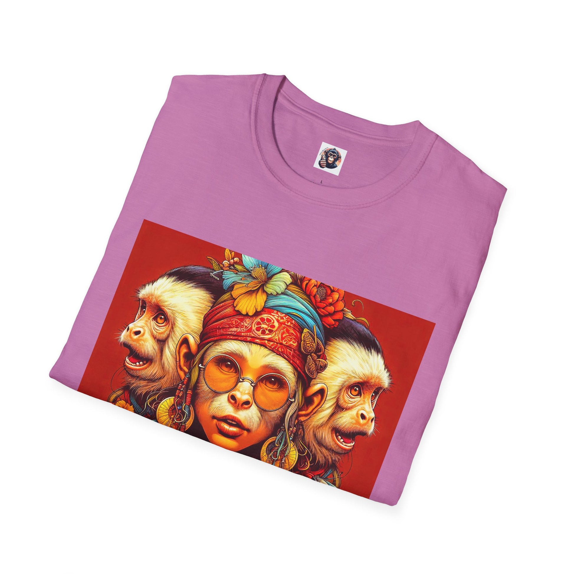 Capuchin Monkey 70s soul sister shirt T-Shirt Printify
