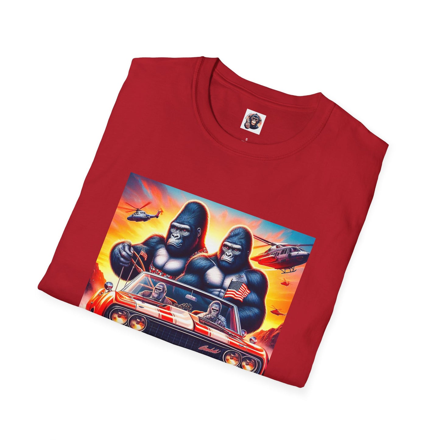 Gorilla red car