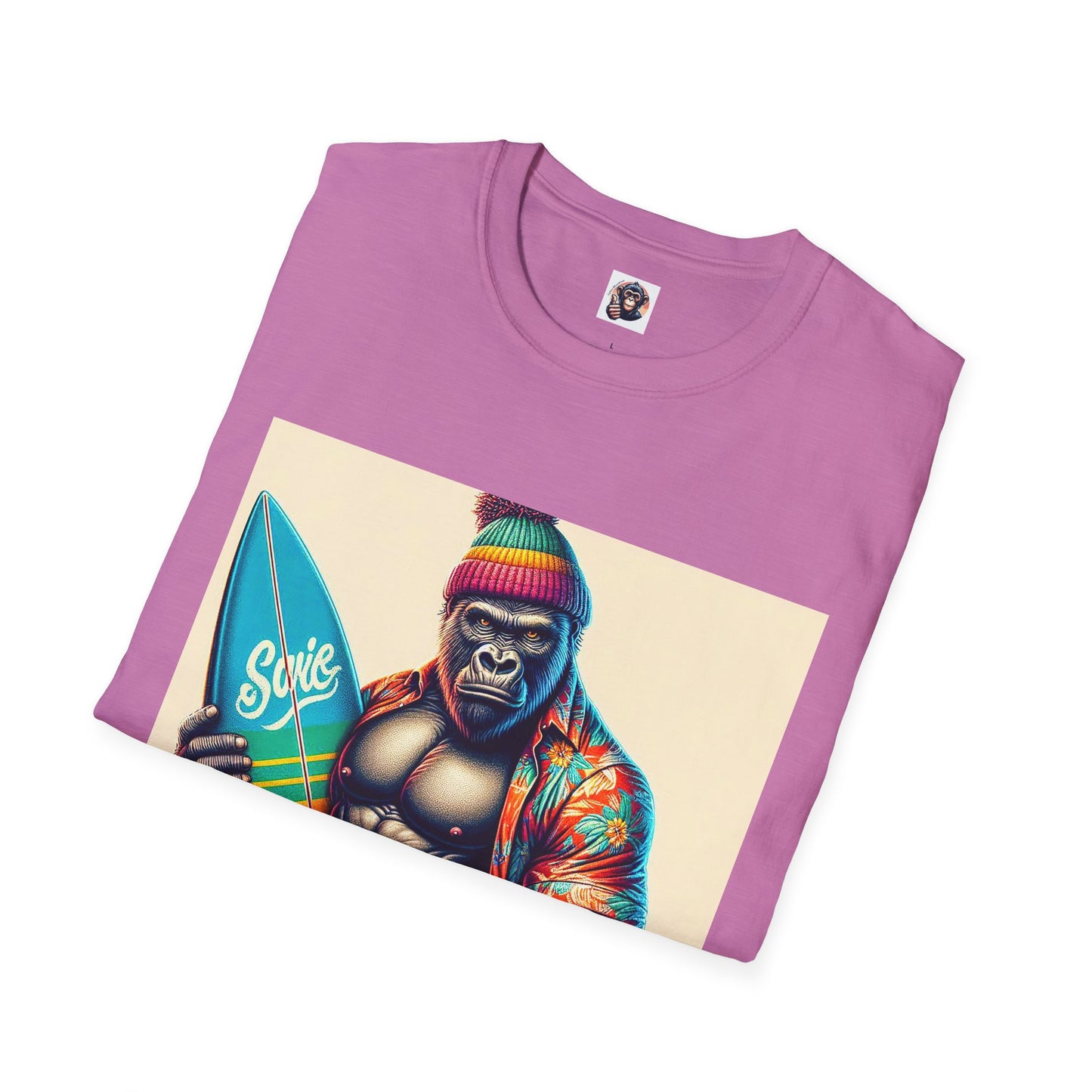 Gorilla angry surfer