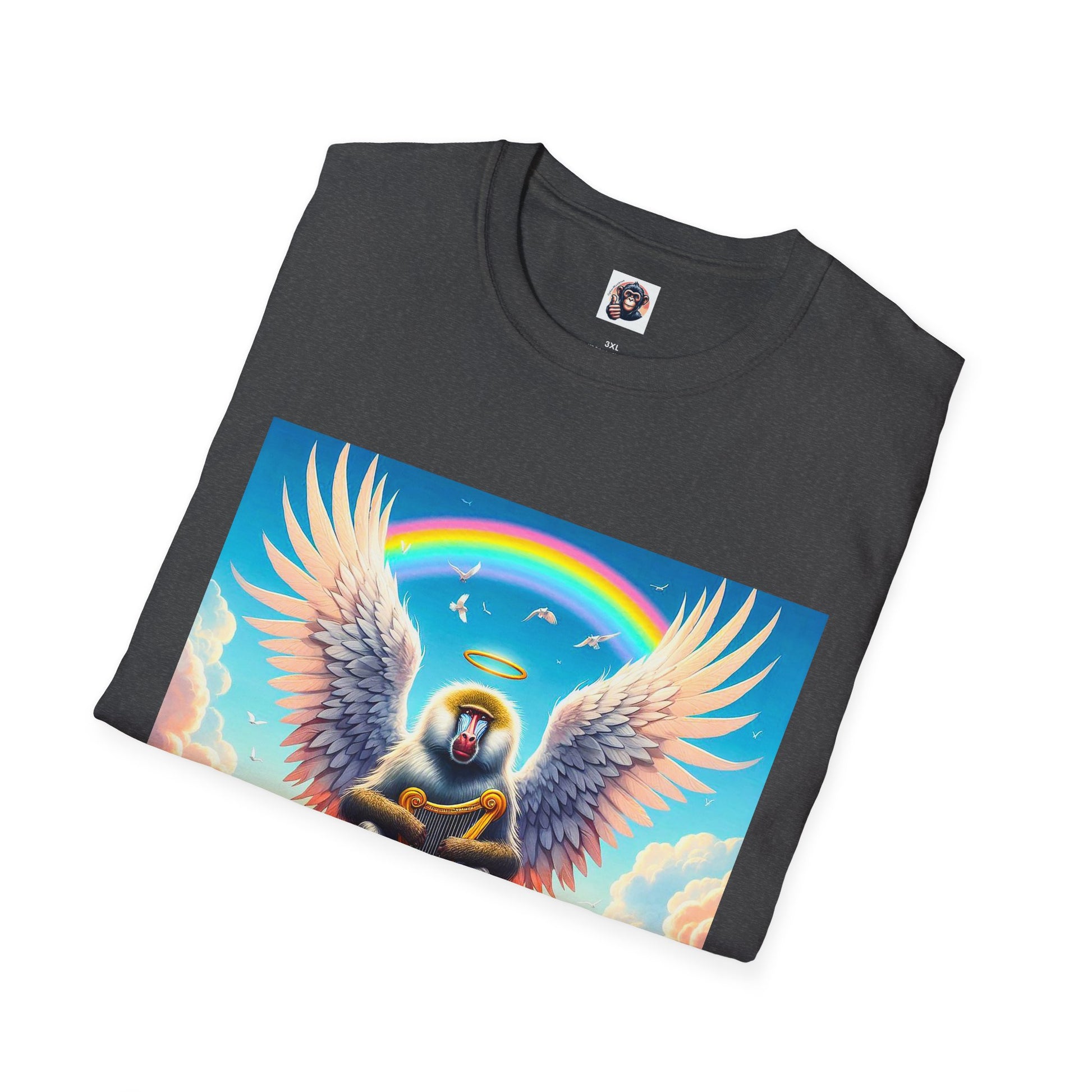 Baboon Angel wings T-Shirt Printify