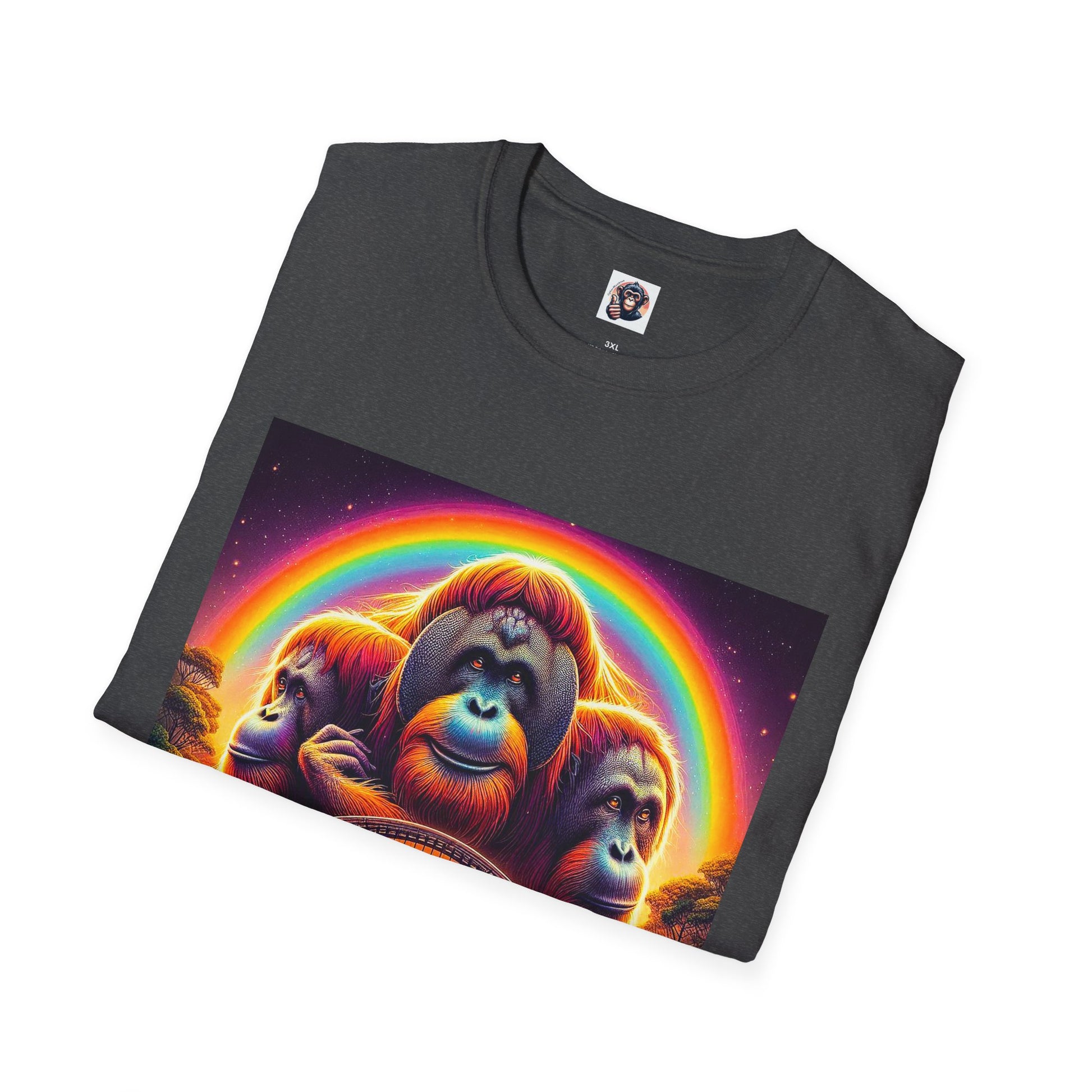 Orangutans rainbow bridge T-Shirt Printify