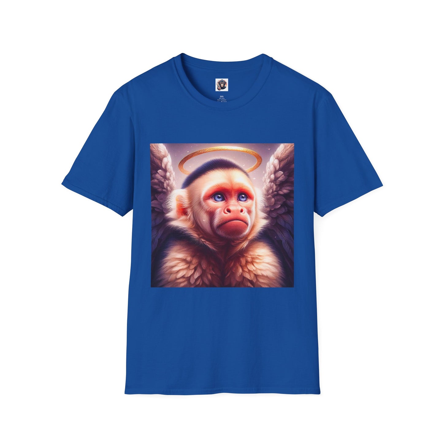 Capuchin Monkey heavenly Angel T-Shirt Printify XS Royal