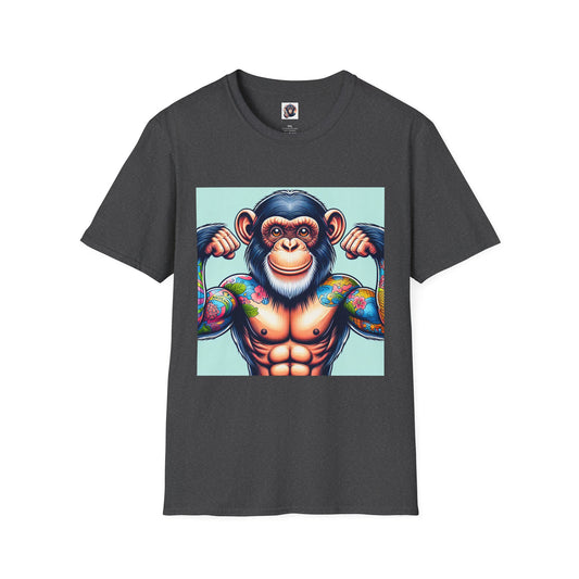 Chimp gym trainee T-Shirt Printify XS Dark Heather