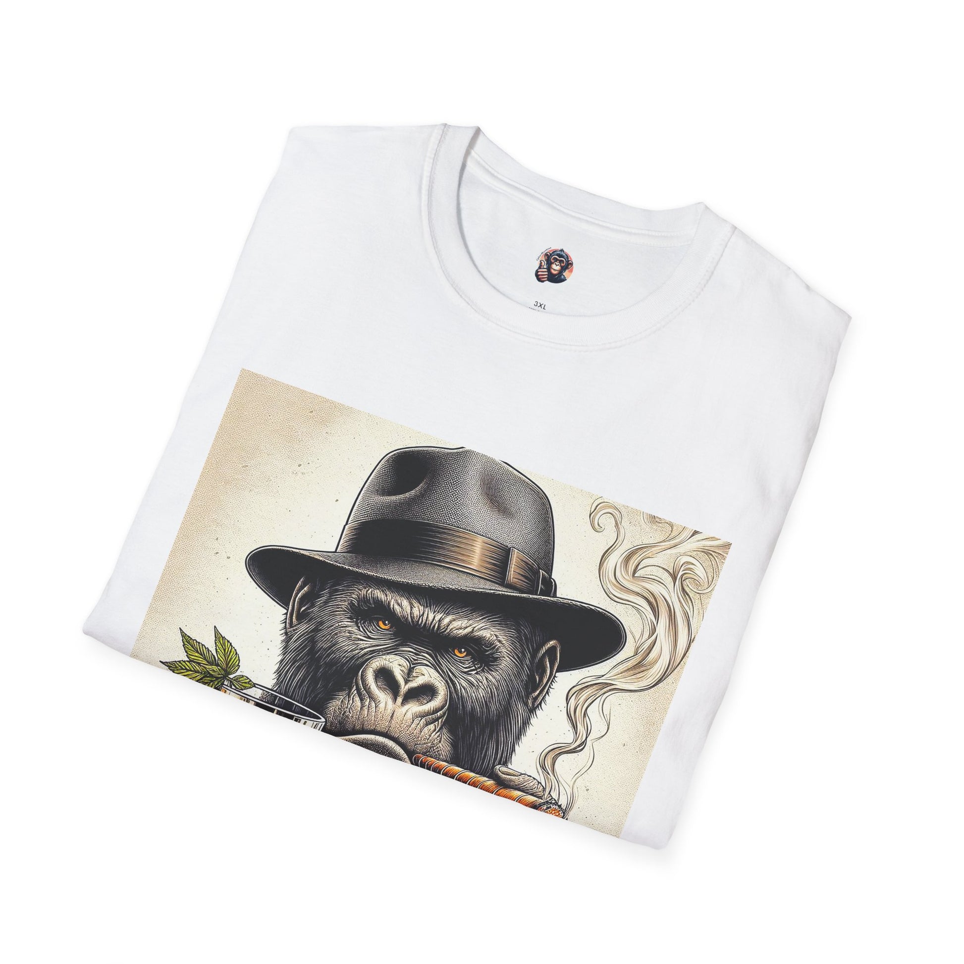 Gorilla whiskey and cigars T-Shirt Printify