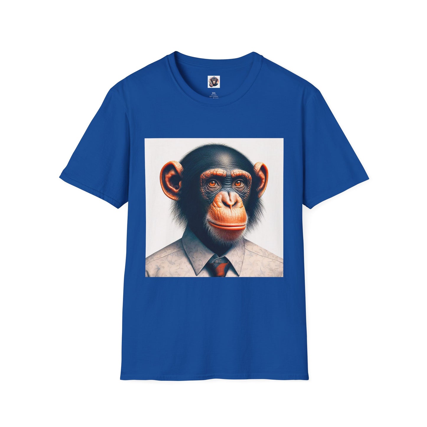 Bonobo business man T-Shirt Printify XS Royal