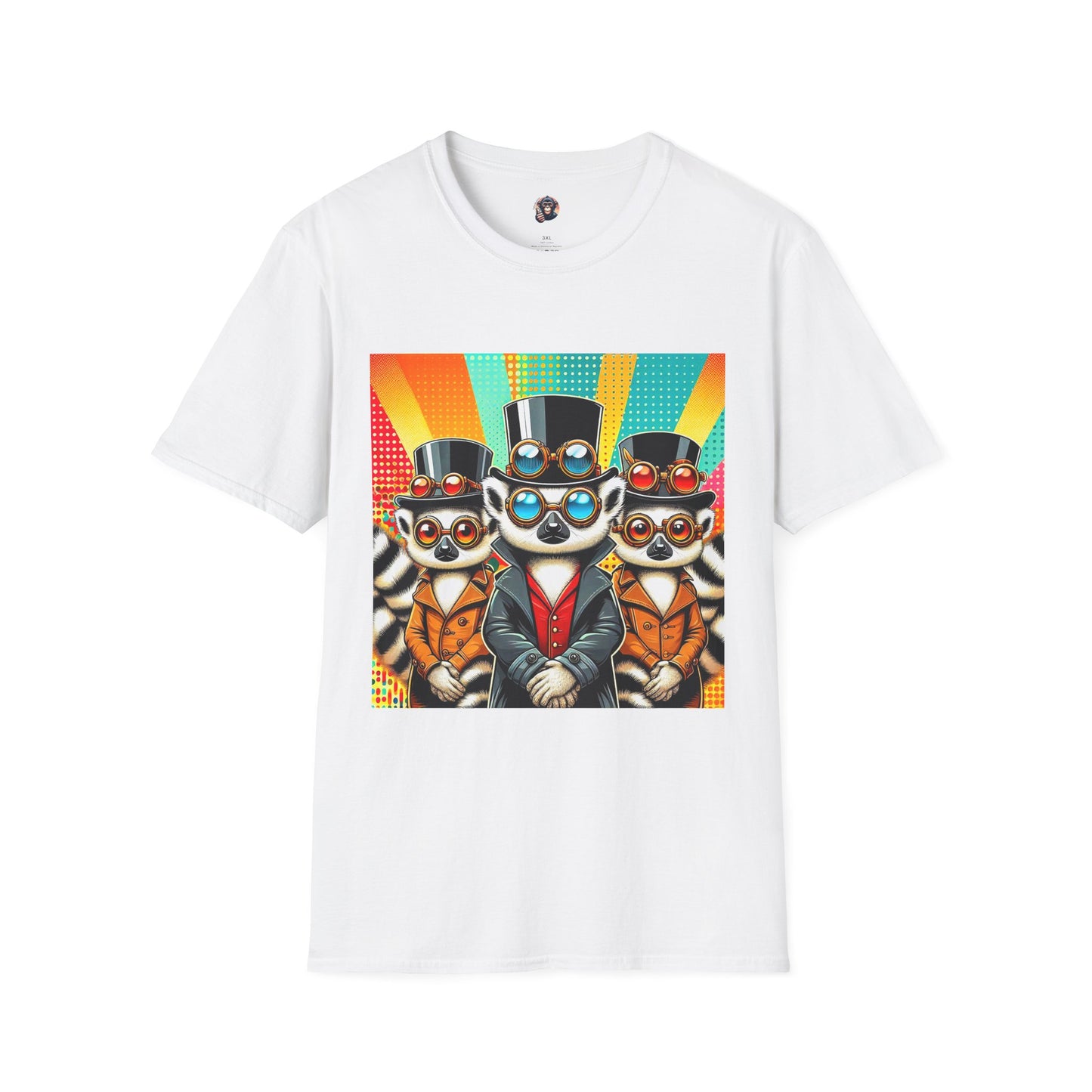 Lemurs T-Shirt Printify S White
