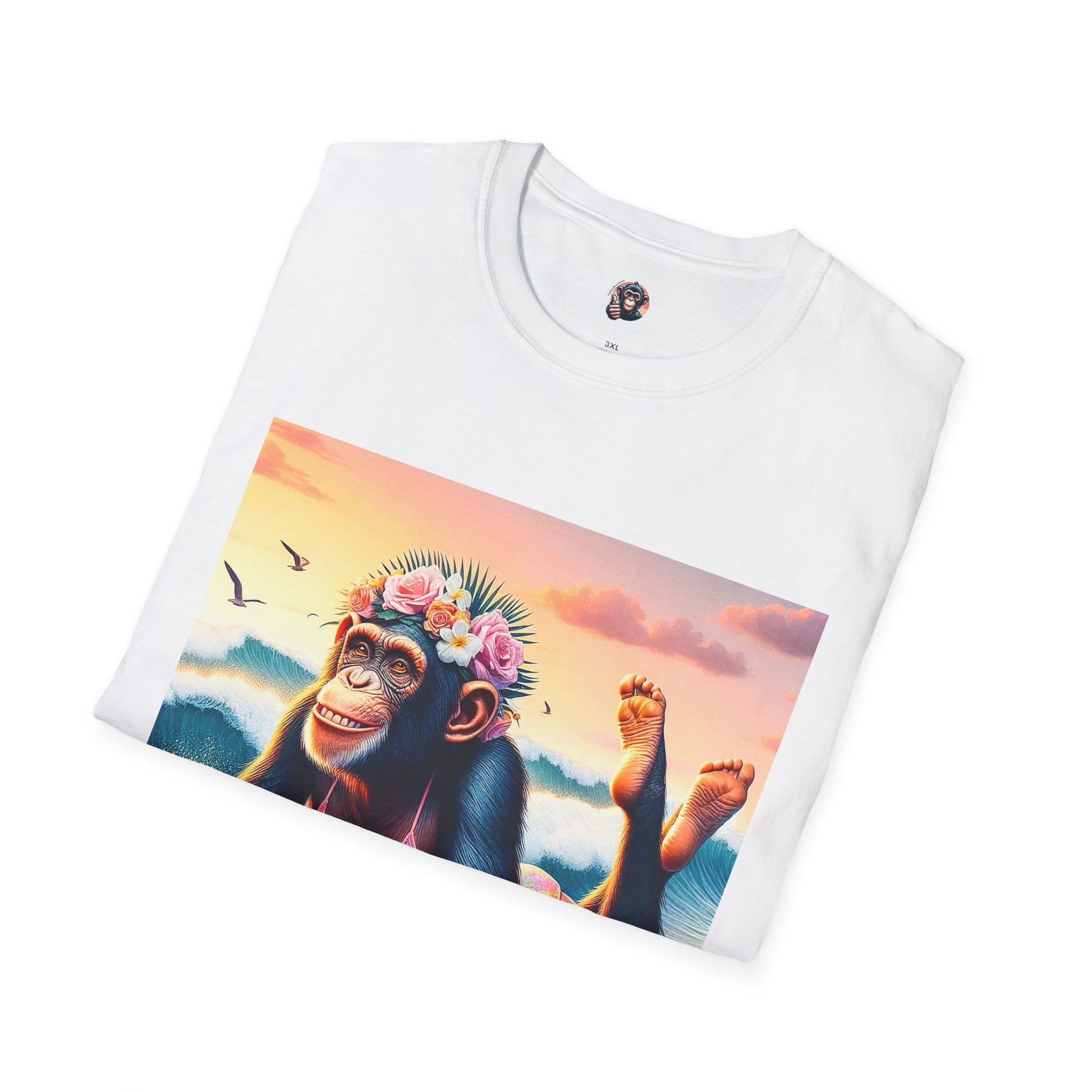 Bonobo surfer queen T-Shirt Printify