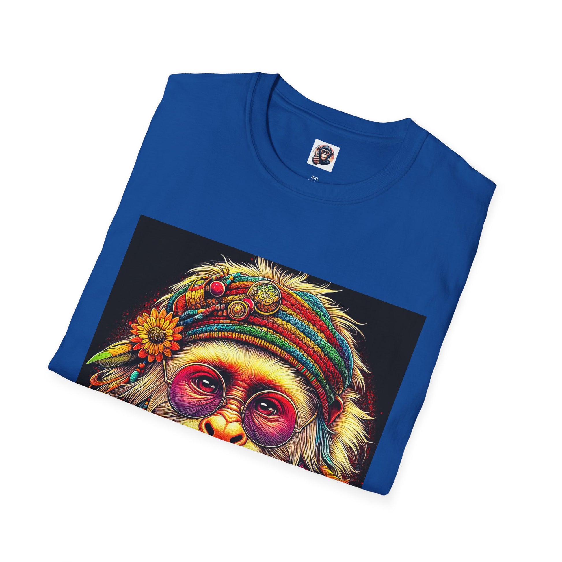 Capuchin Monkey 70s hippie T-Shirt Printify