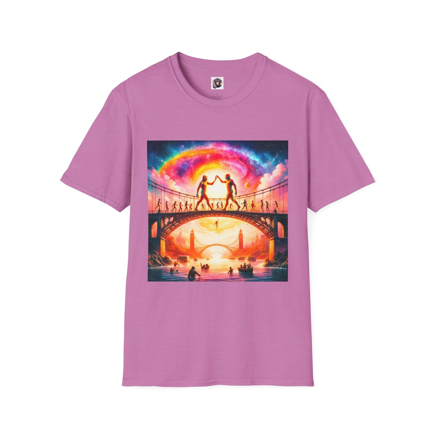 Homo Sapiens rainbow T-Shirt Printify S Heather Radiant Orchid