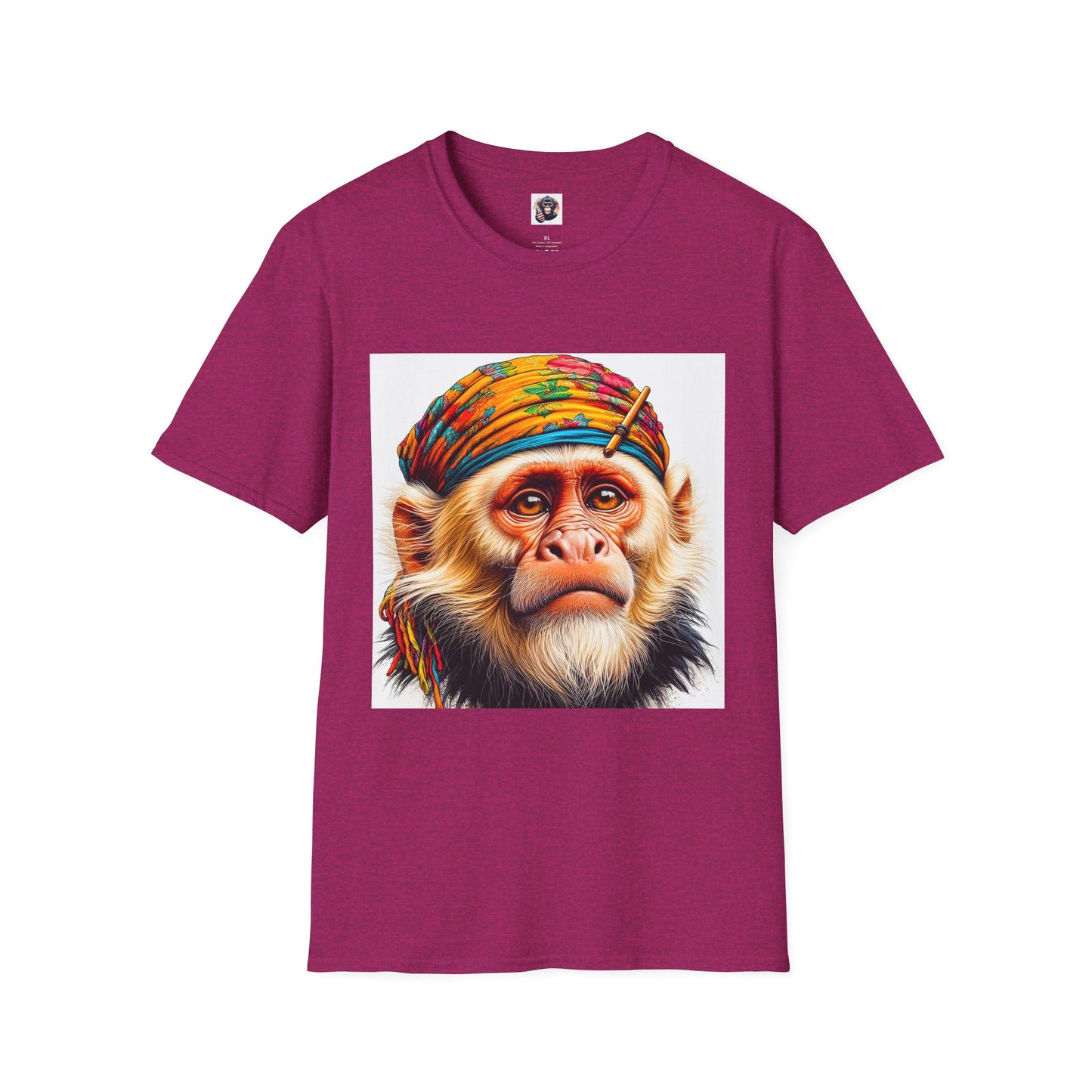 Capuchin Monkey old soul shirt T-Shirt Printify S Antique Heliconia