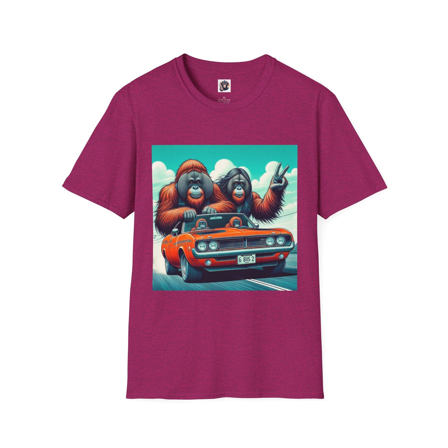 Wacky Orangutans T-Shirt Printify S Antique Heliconia