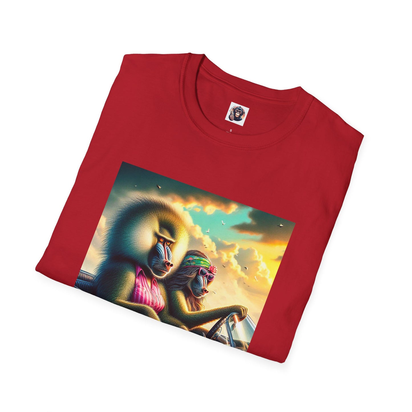 Wacky Baboon couple driving