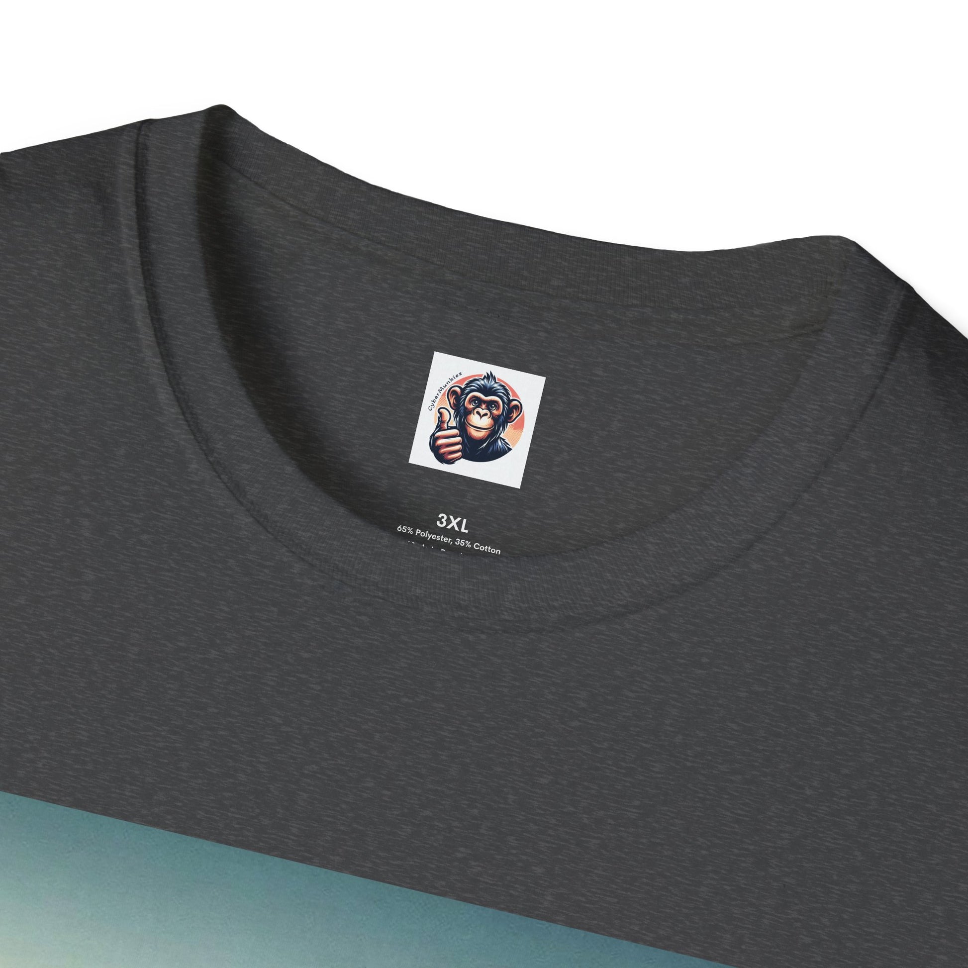 Wacky Chimp grey mustang T-Shirt Printify