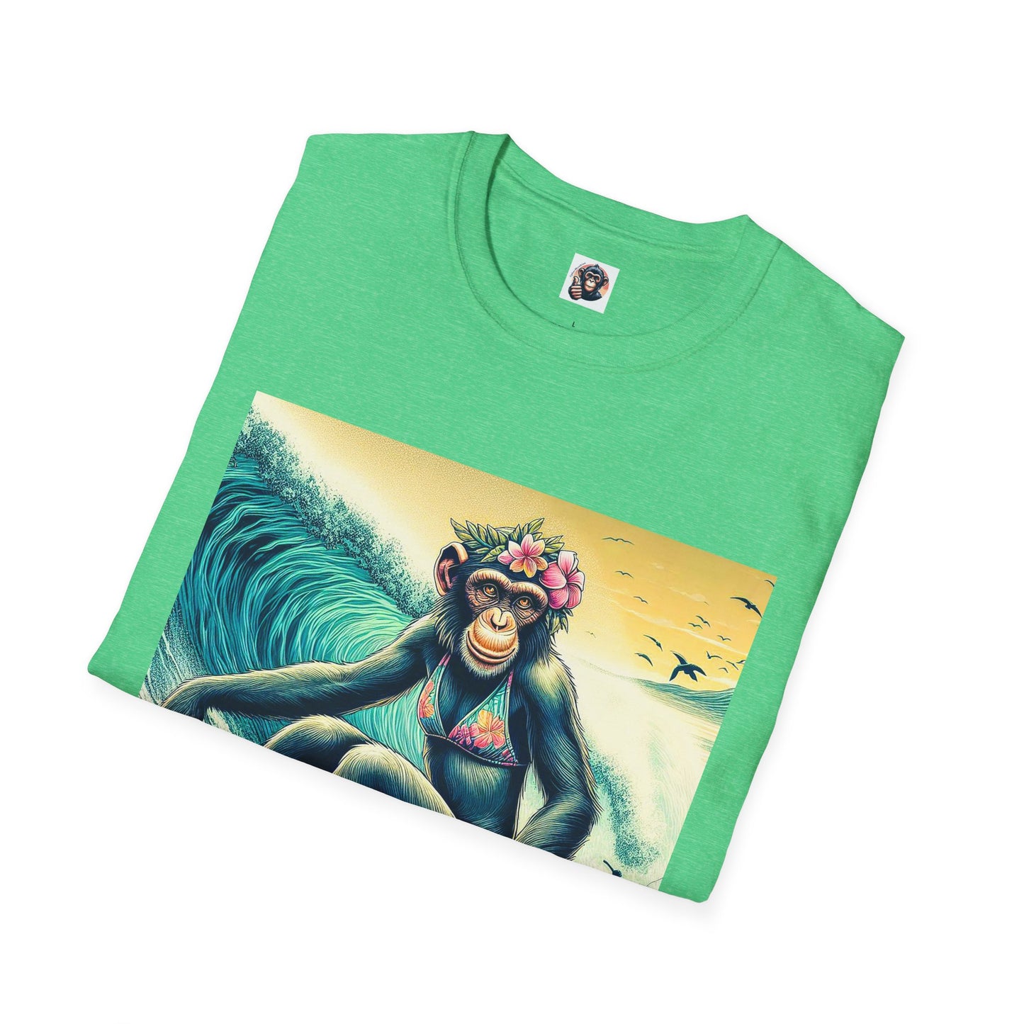 Chimp surfer girl