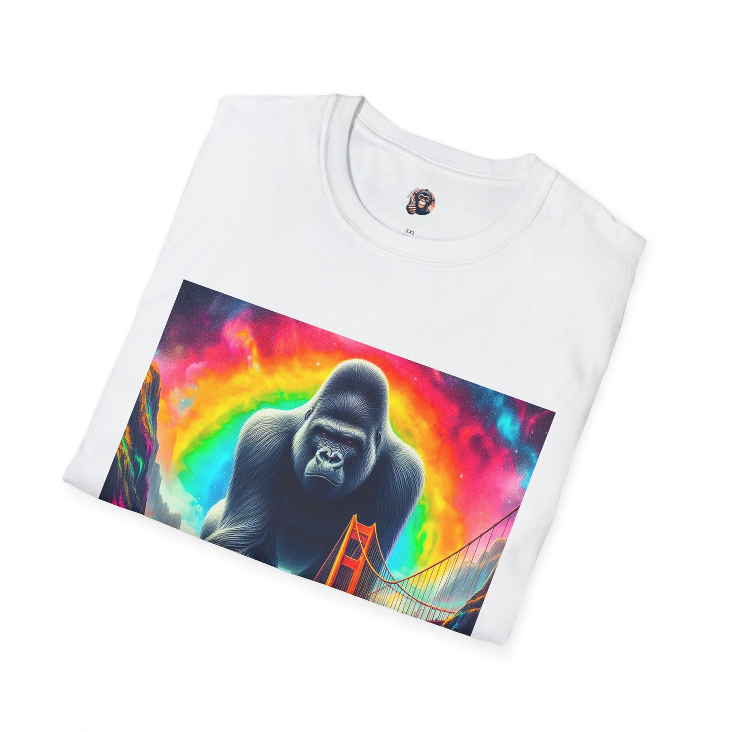 Gorilla attacking city shirt T-Shirt Printify