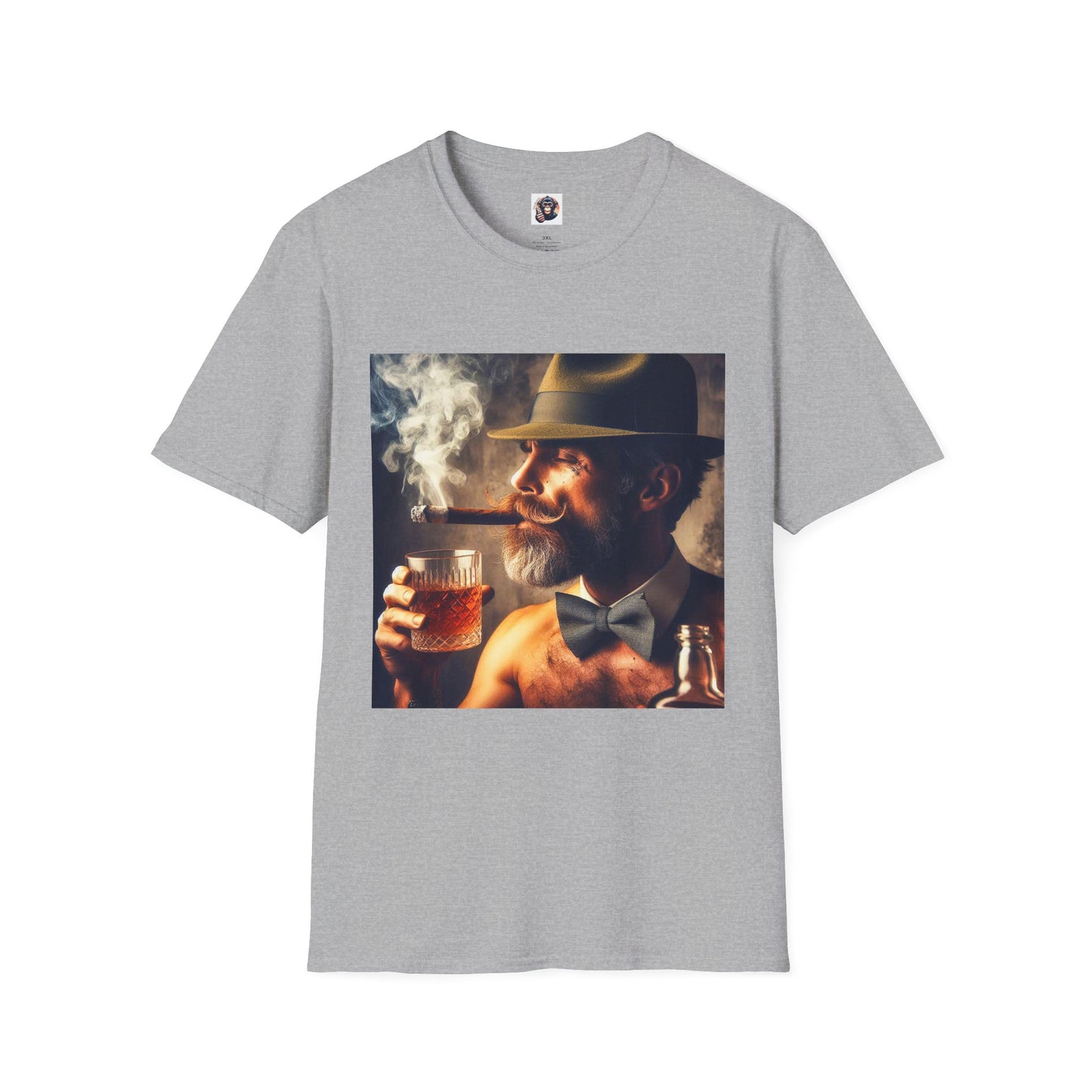 Homo Sapiens bar smoking T-Shirt Printify XS Sport Grey