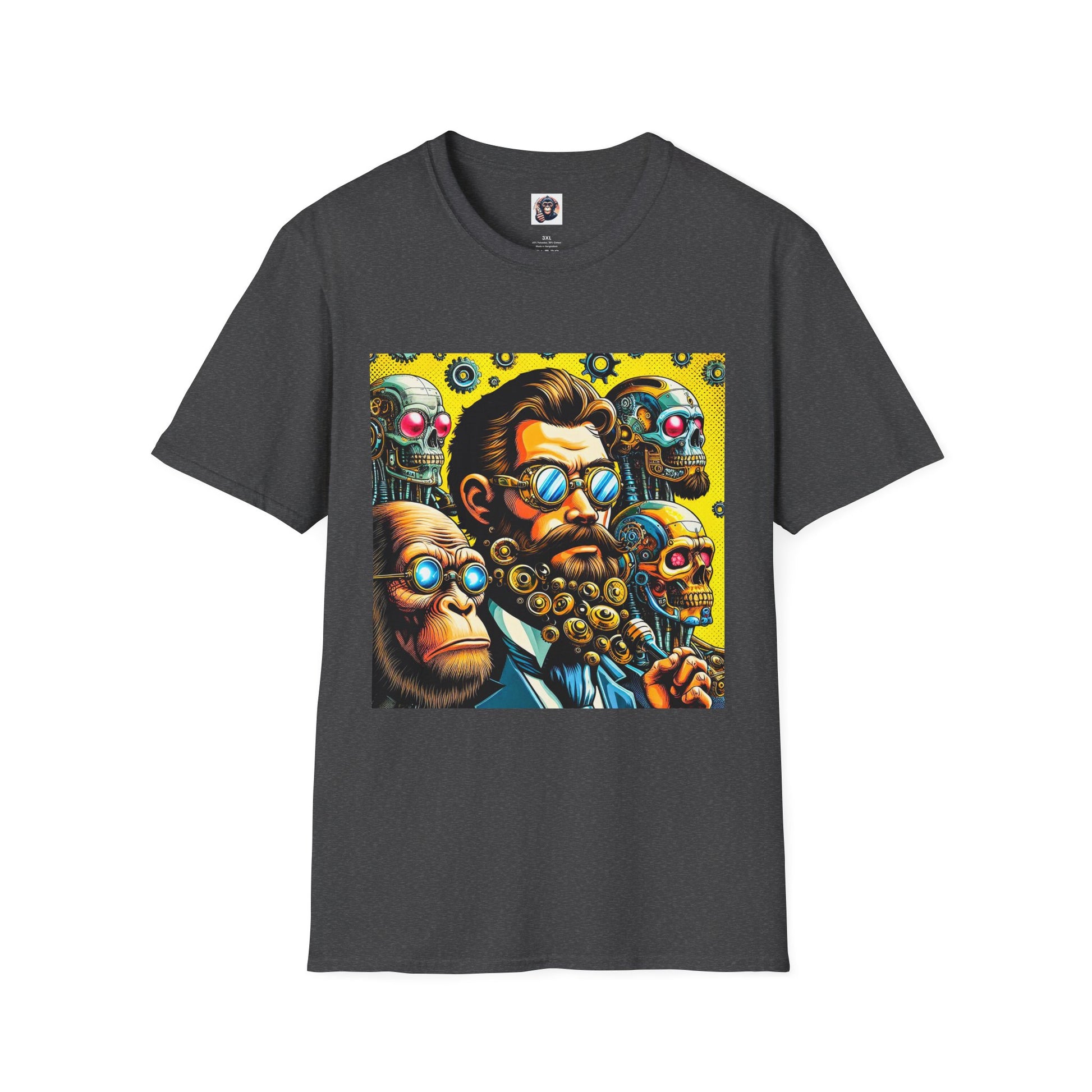 Homo Sapiens steam punk T-Shirt Printify XS Dark Heather