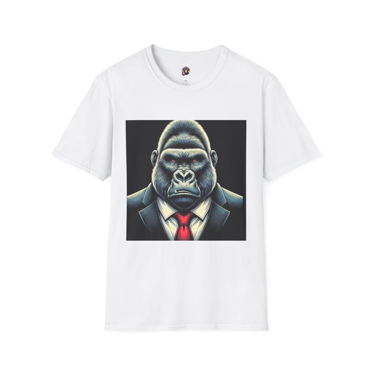 Gorilla tough guy T-Shirt Printify S White