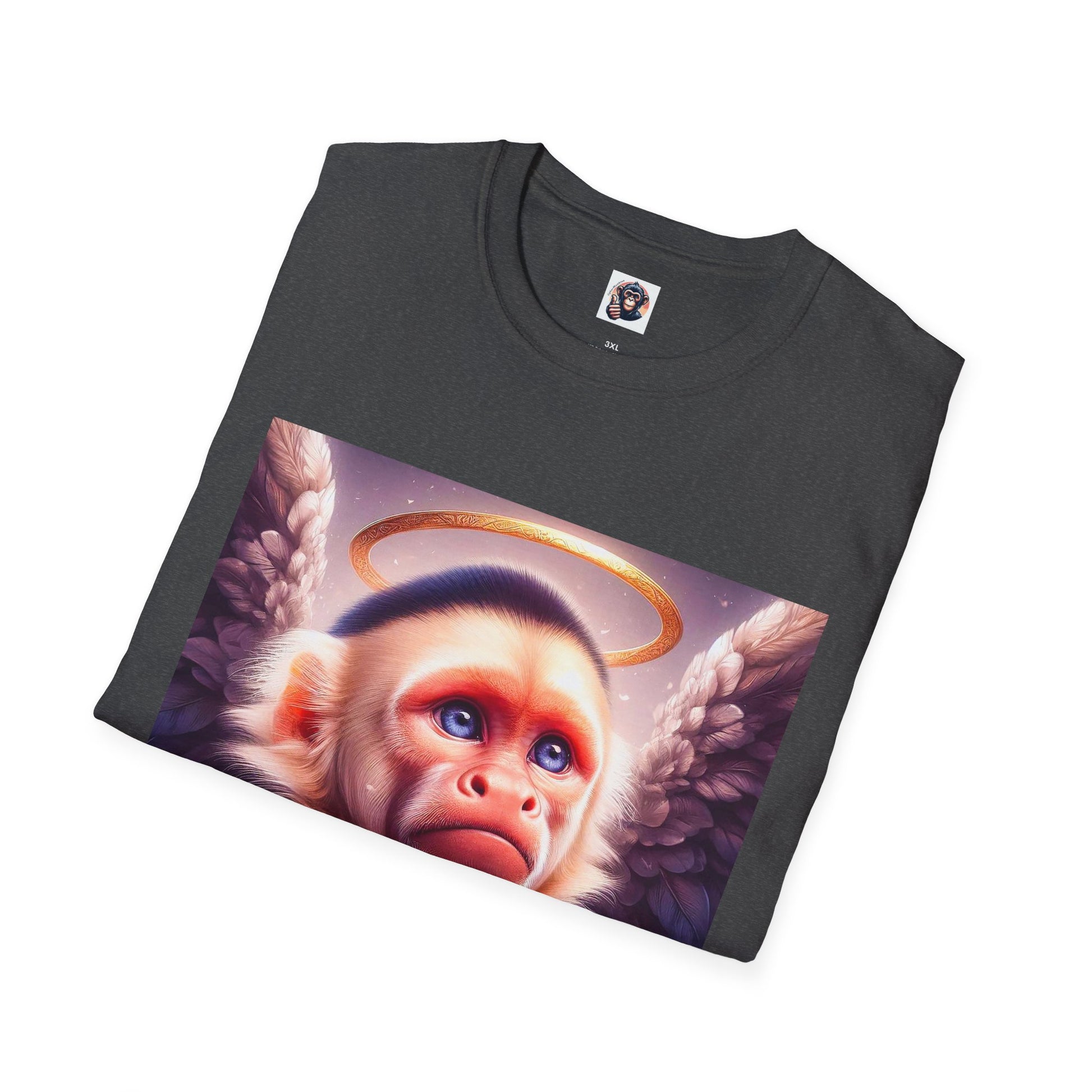 Capuchin Monkey heavenly Angel T-Shirt Printify