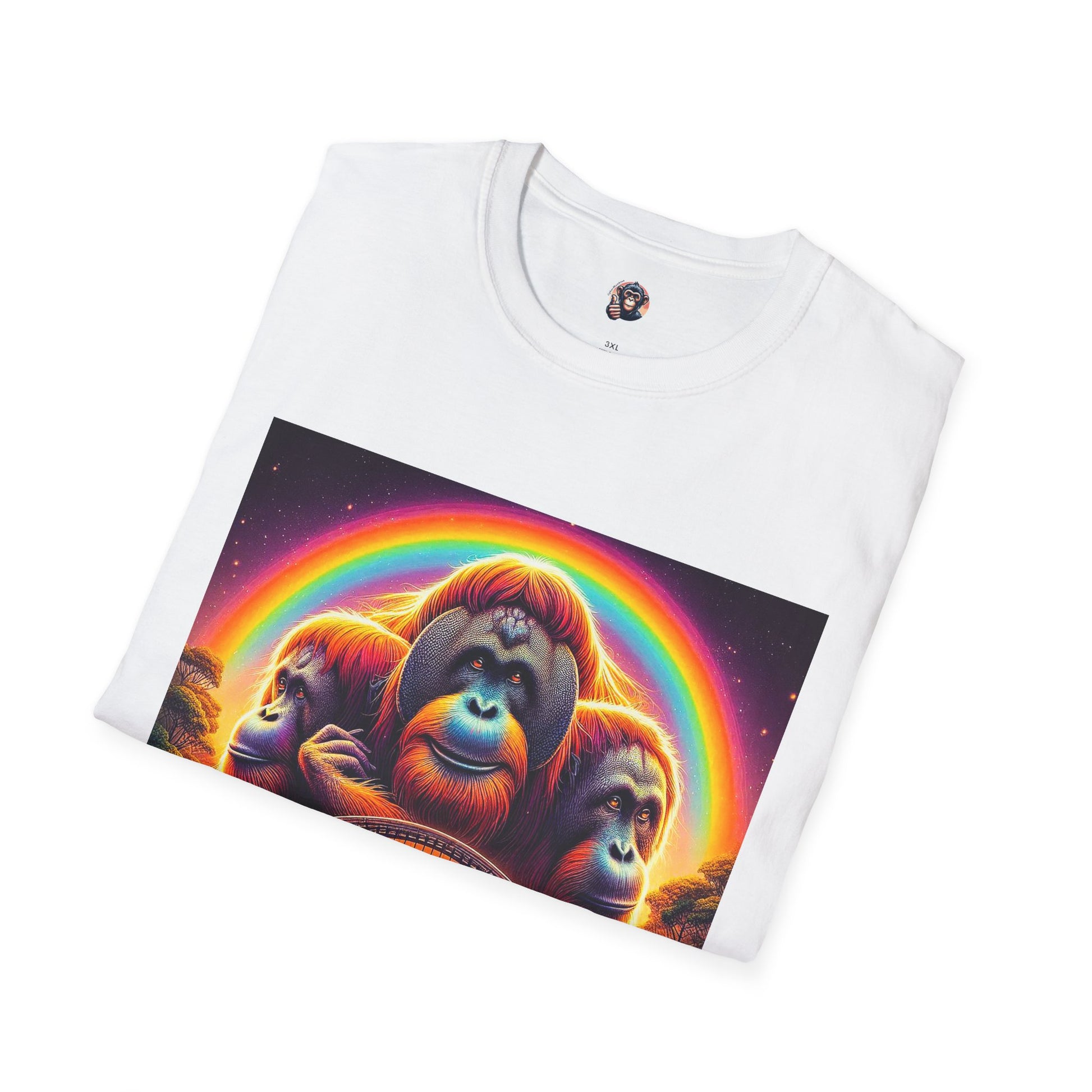 Orangutans rainbow bridge T-Shirt Printify